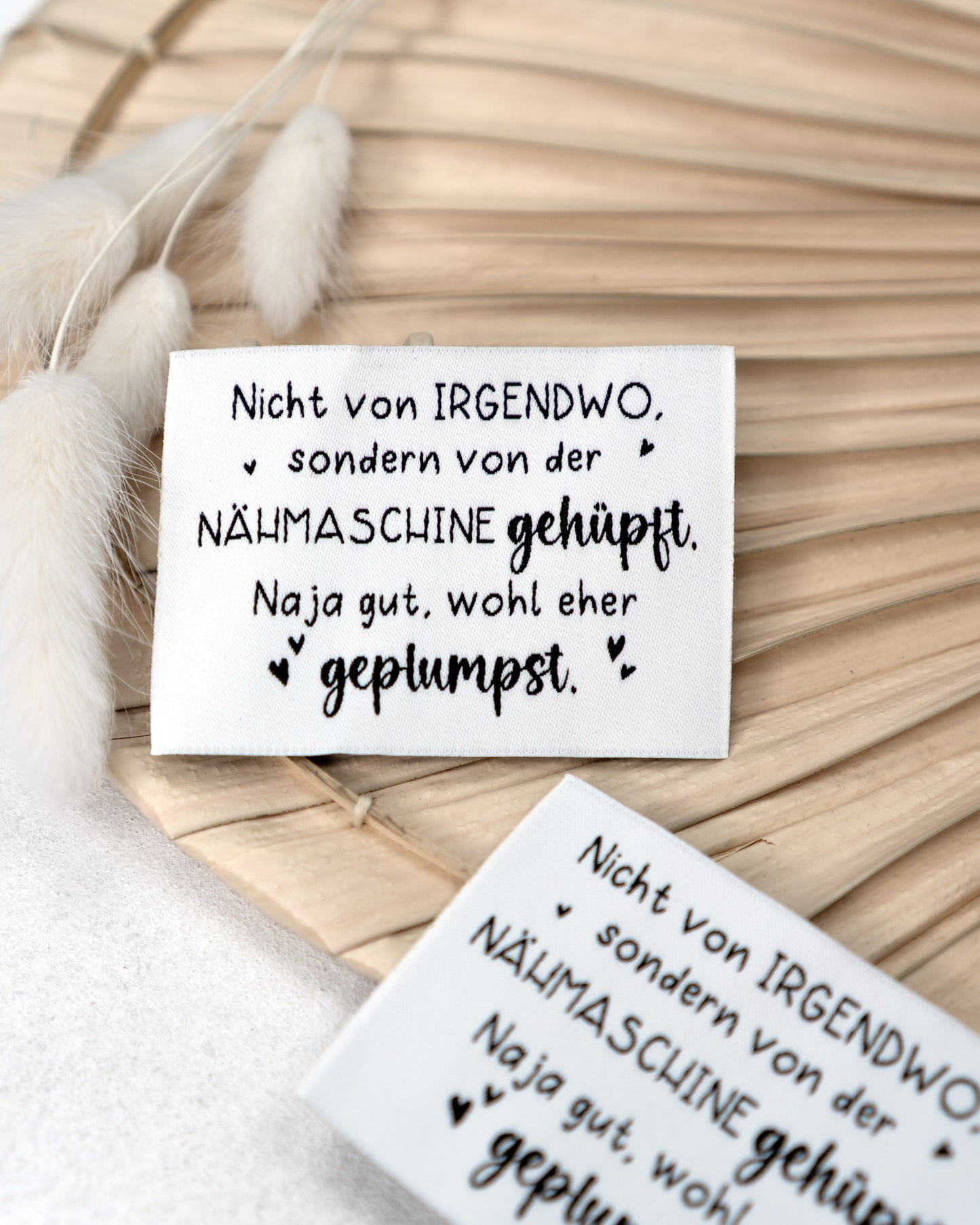 Nicht von Irgendwo sondern von der Nähmaschine - Web Label