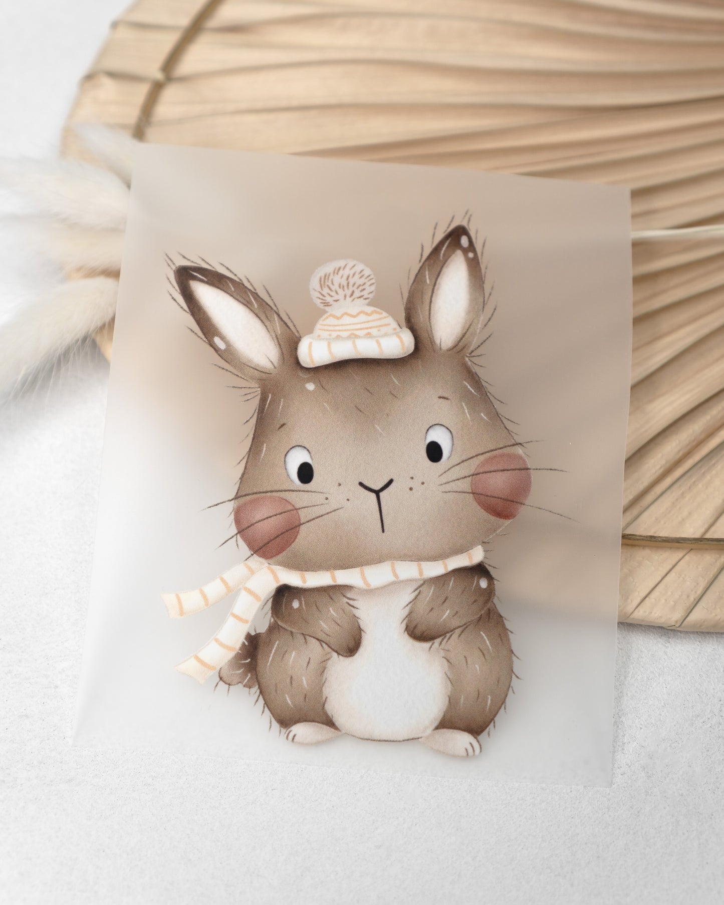 Winter Häschen - Bügelbild