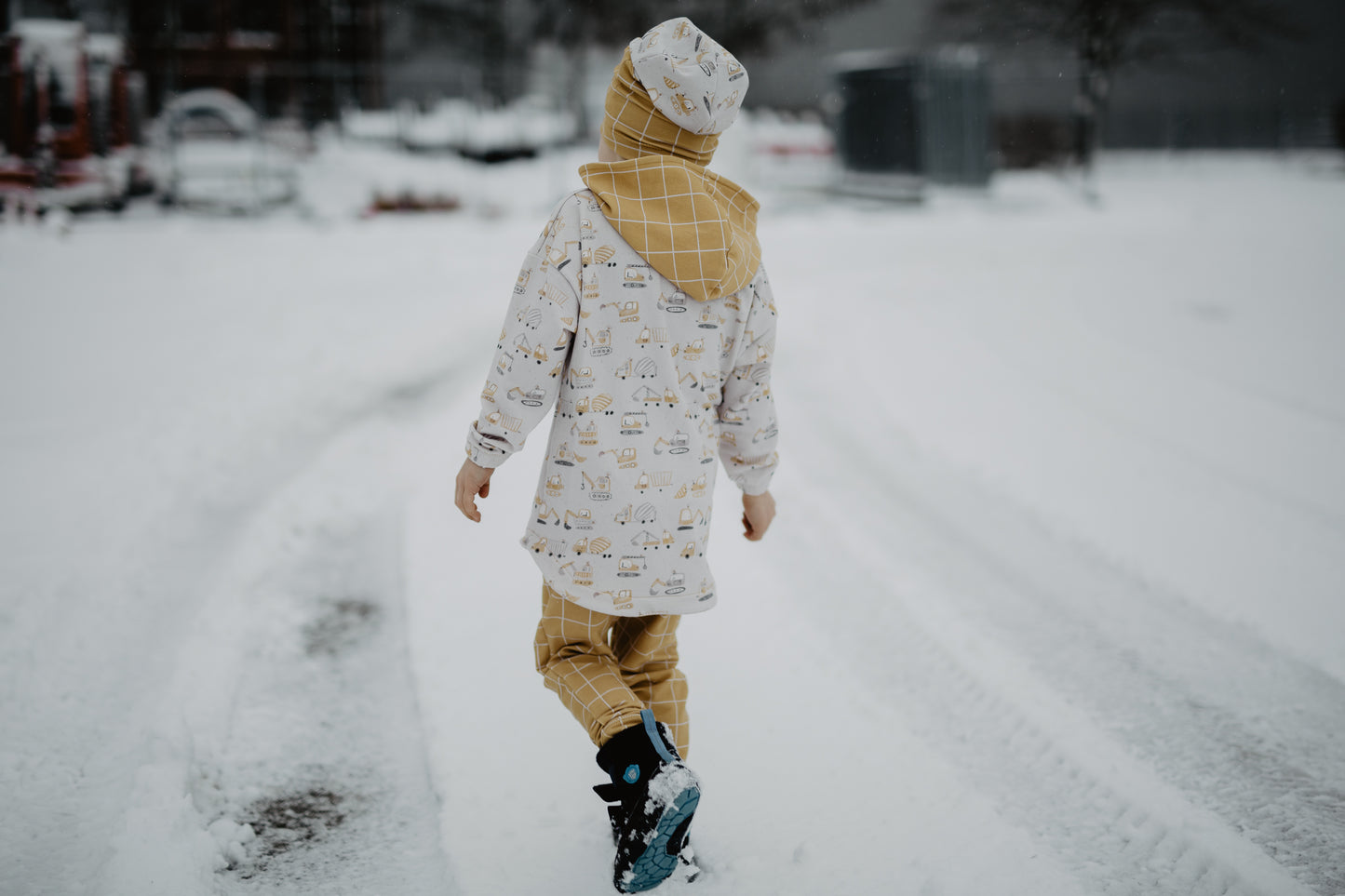 Baustellen Fahrzeuge - French Terry