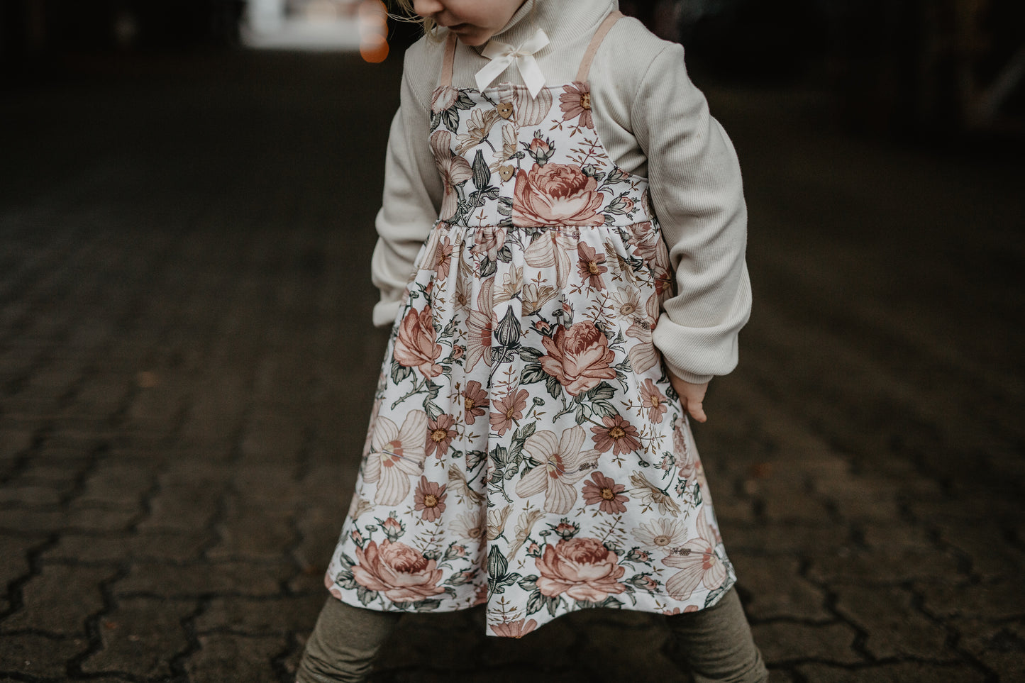 Garden Flowers vintage creme - Jersey