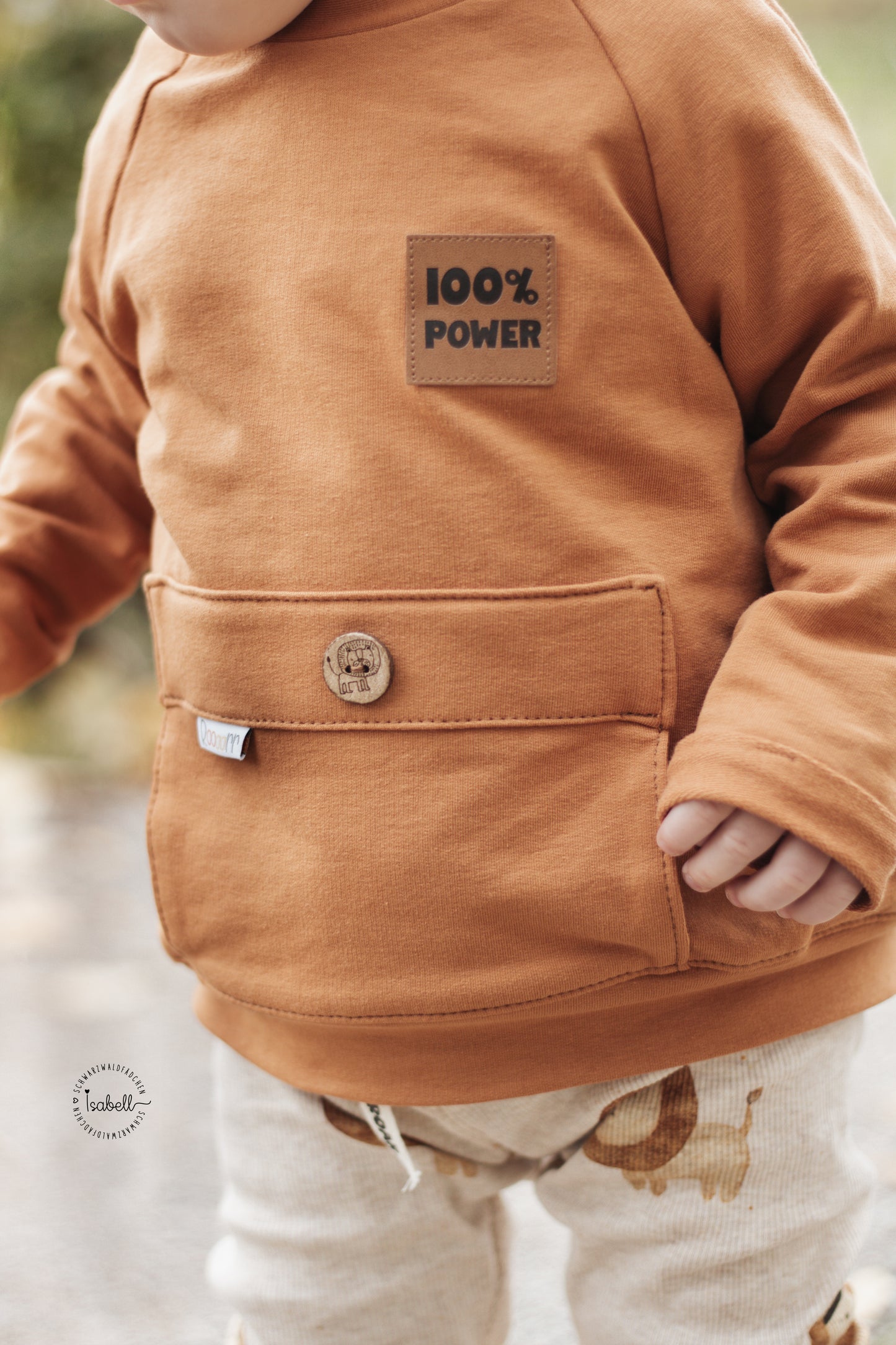 100 % POWER - Kunstleder Label