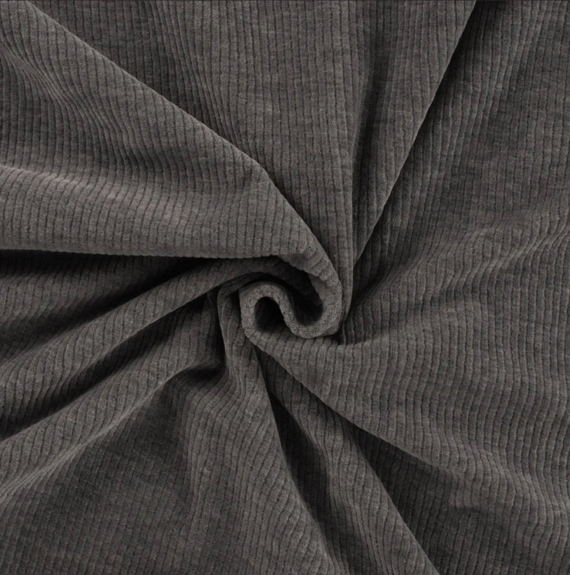 Cord Jersey mittelgrau melange