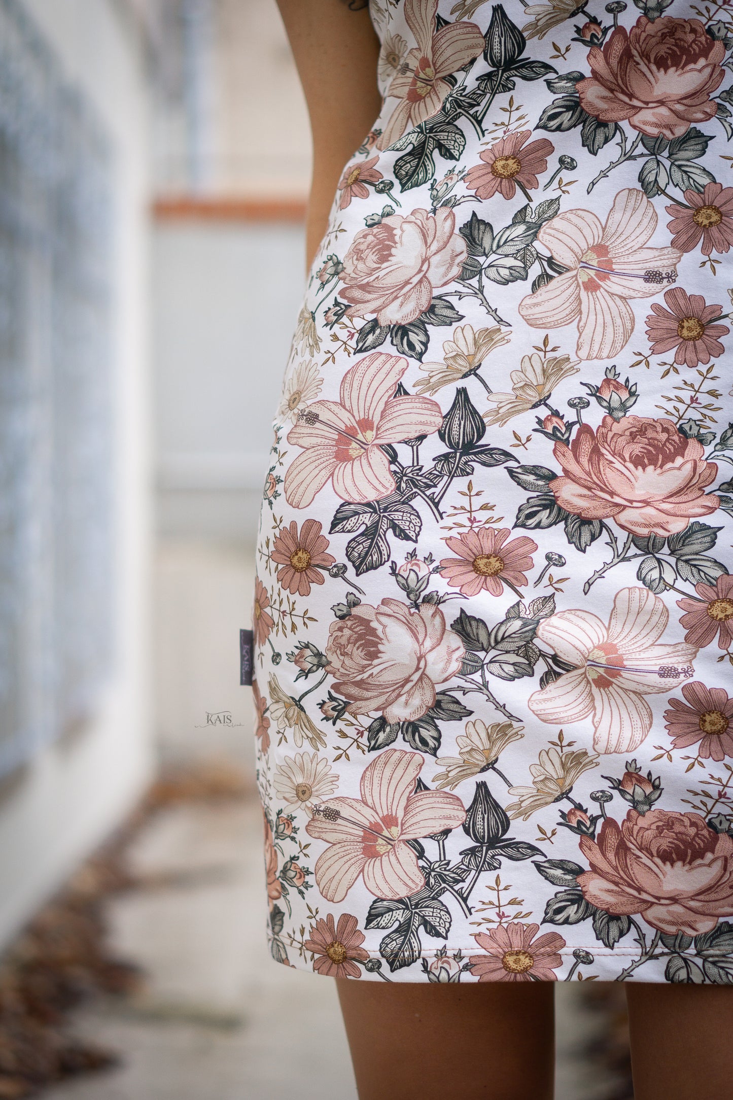 Garden Flowers vintage creme - Jersey