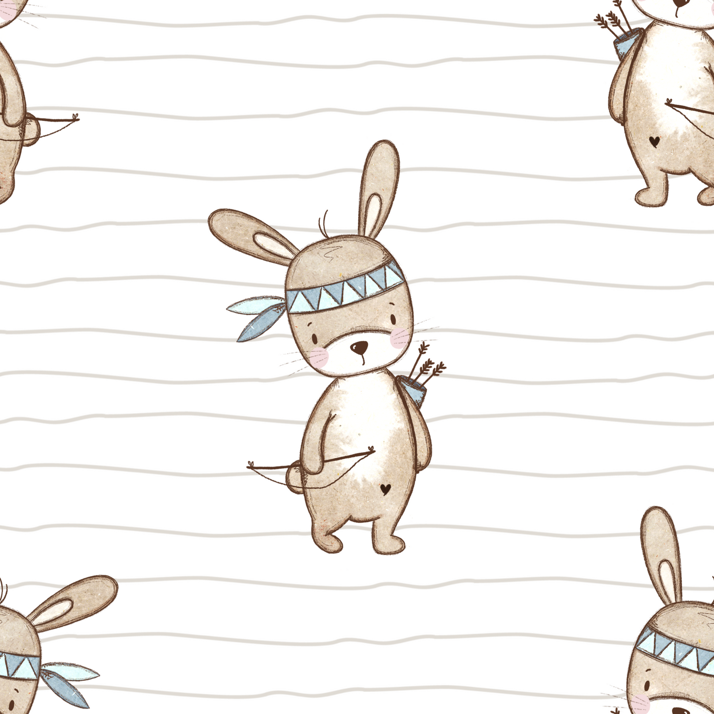 Boho Hase - Rib Jersey