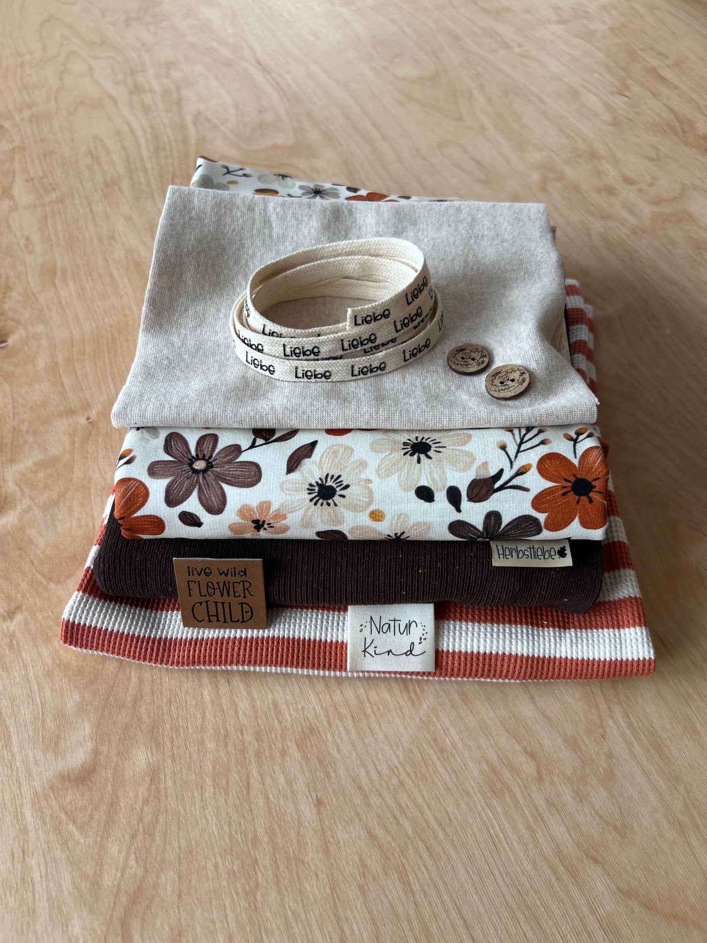 Happy StoffPaket - Herbst Blumen