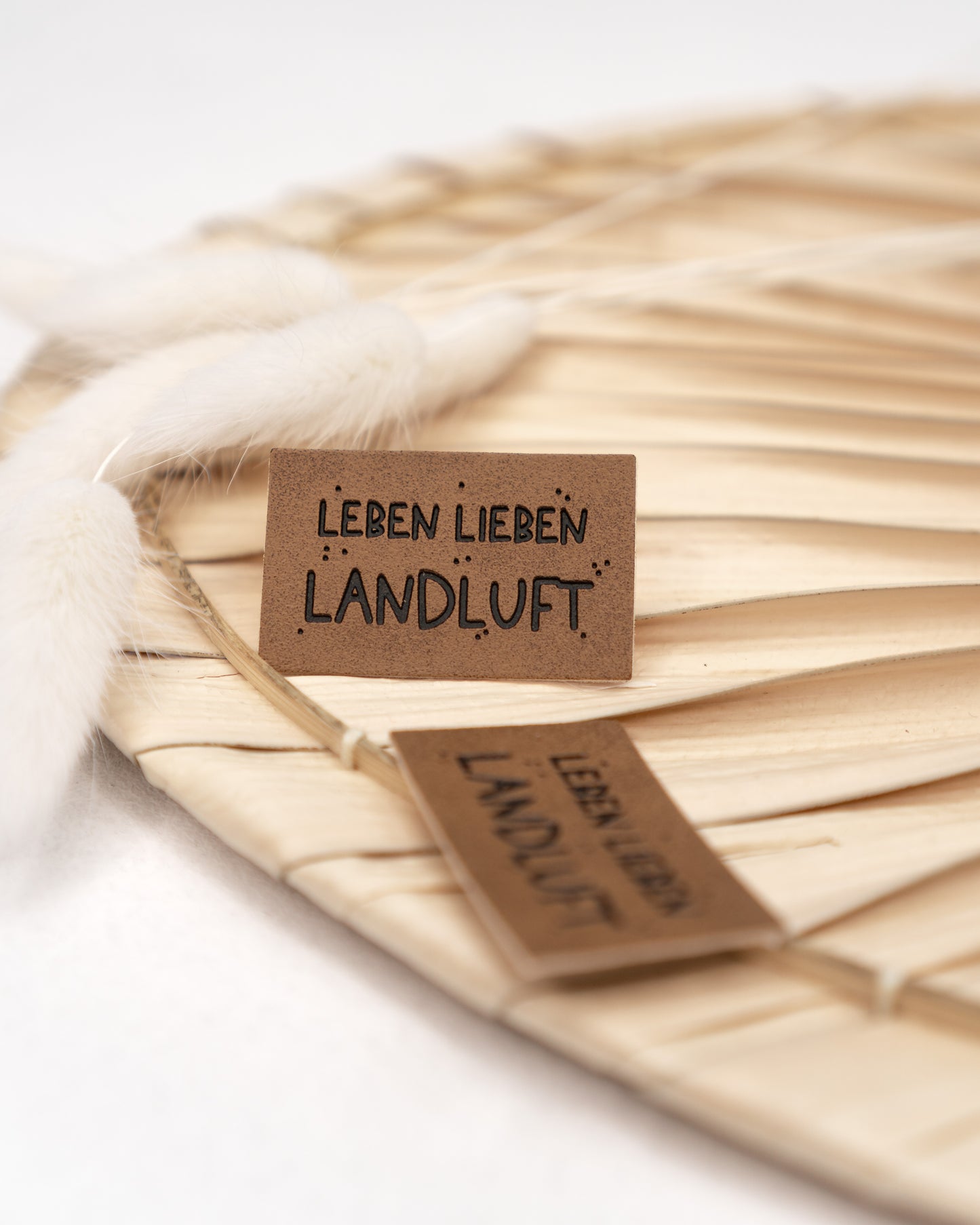 Leben Lieben Landluft - Kunstleder Label