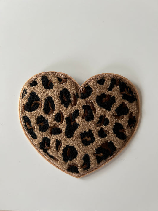 Leo Herz beige - Chenille Patch
