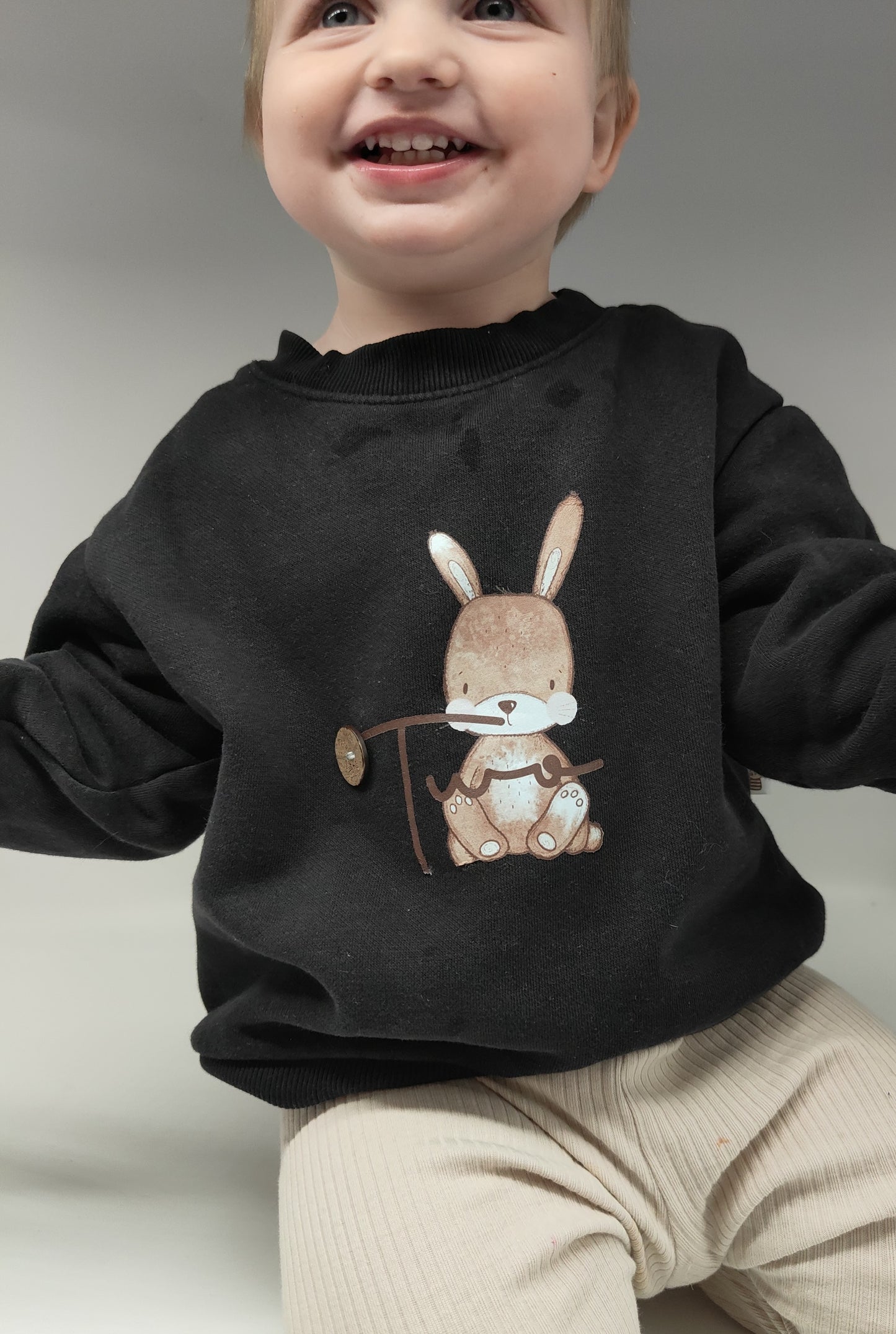 Hase 2 - Geburtstags Bügelbild groß