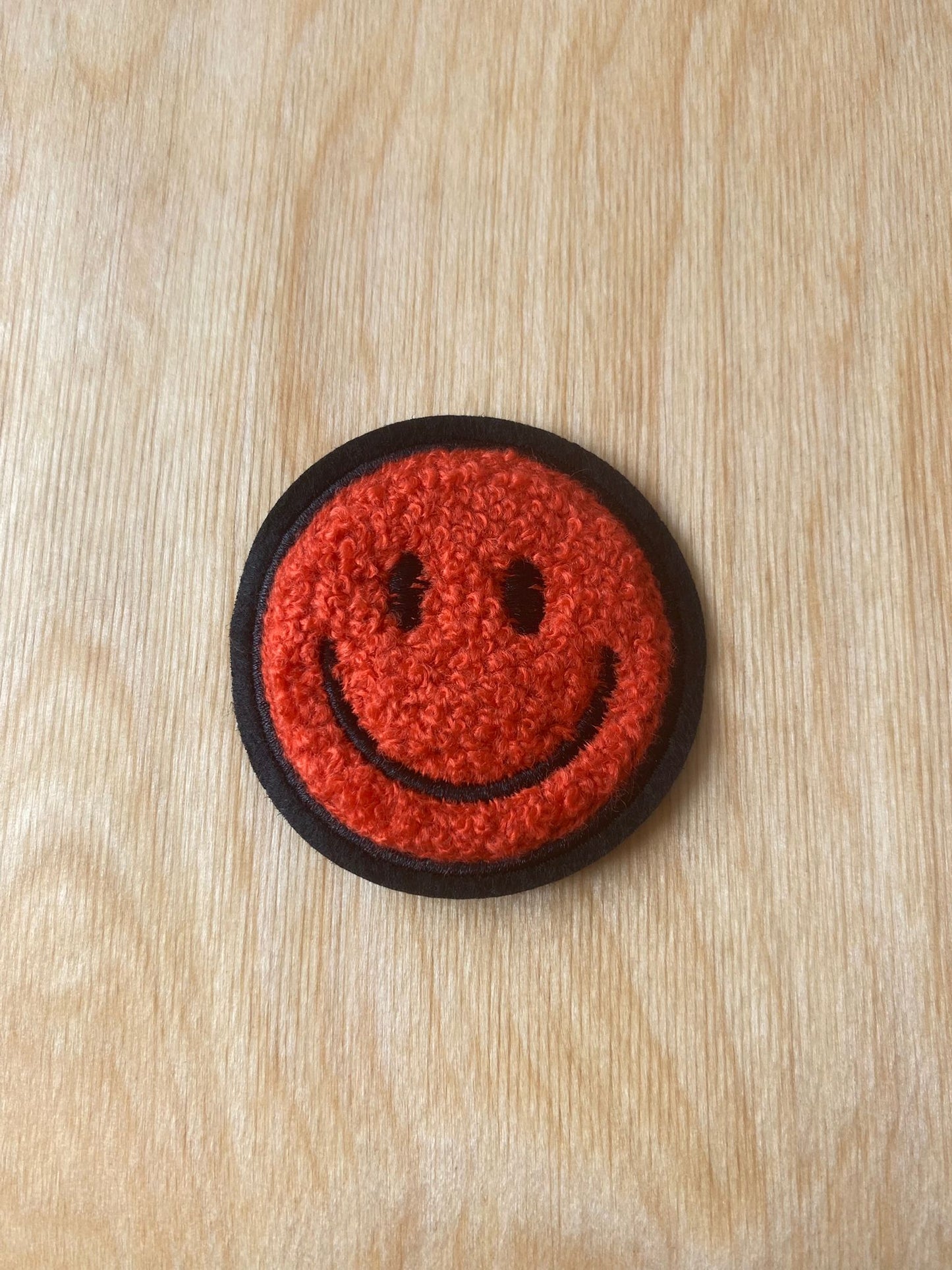 Smiley rot- Chenille Patch