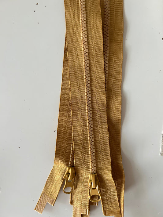 Reißverschluss ocker- magnetisch