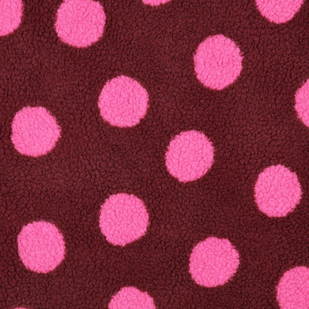 Teddy Big Dots burgundy