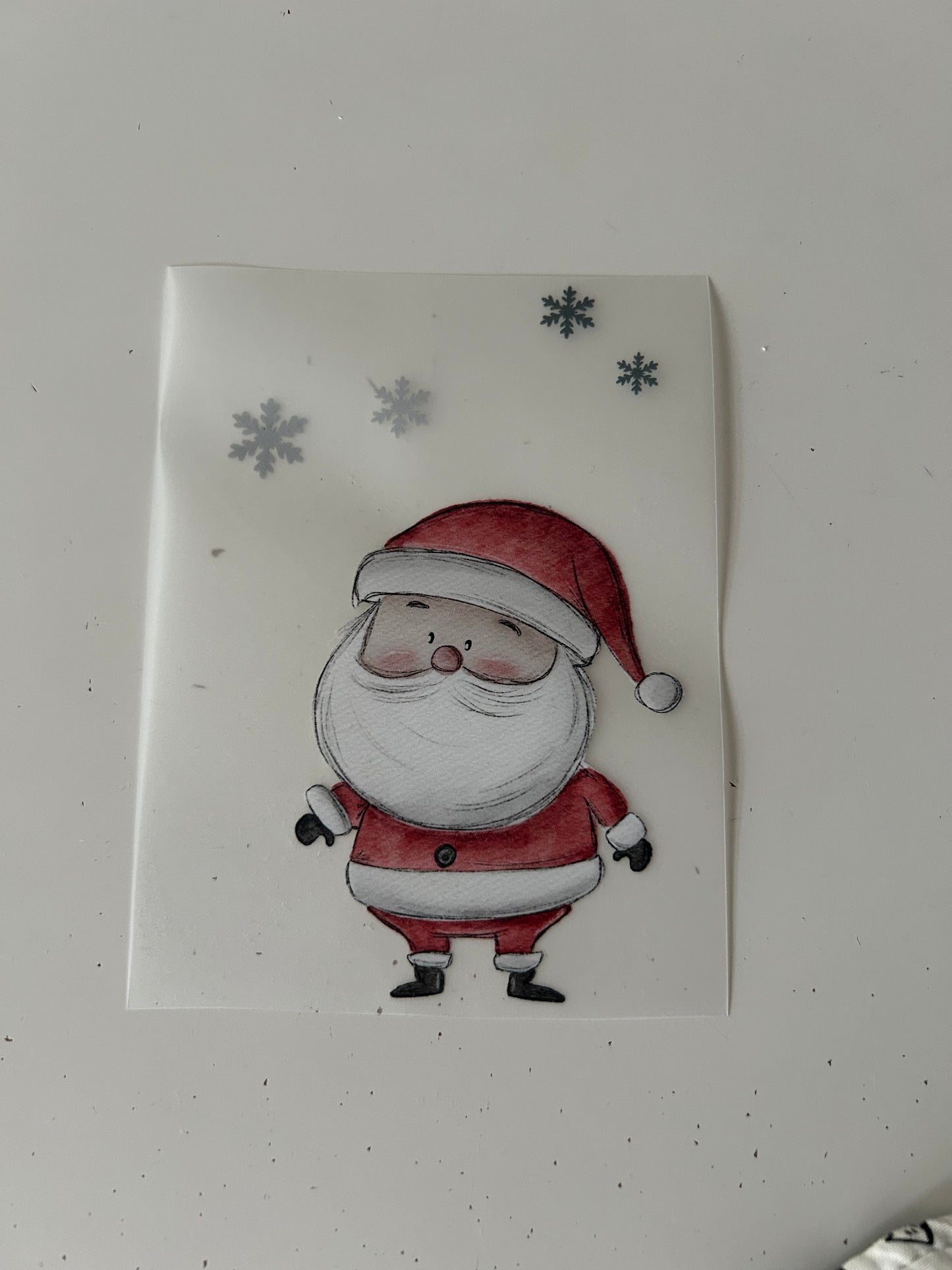 Weihnachtsmann - Bügelbild