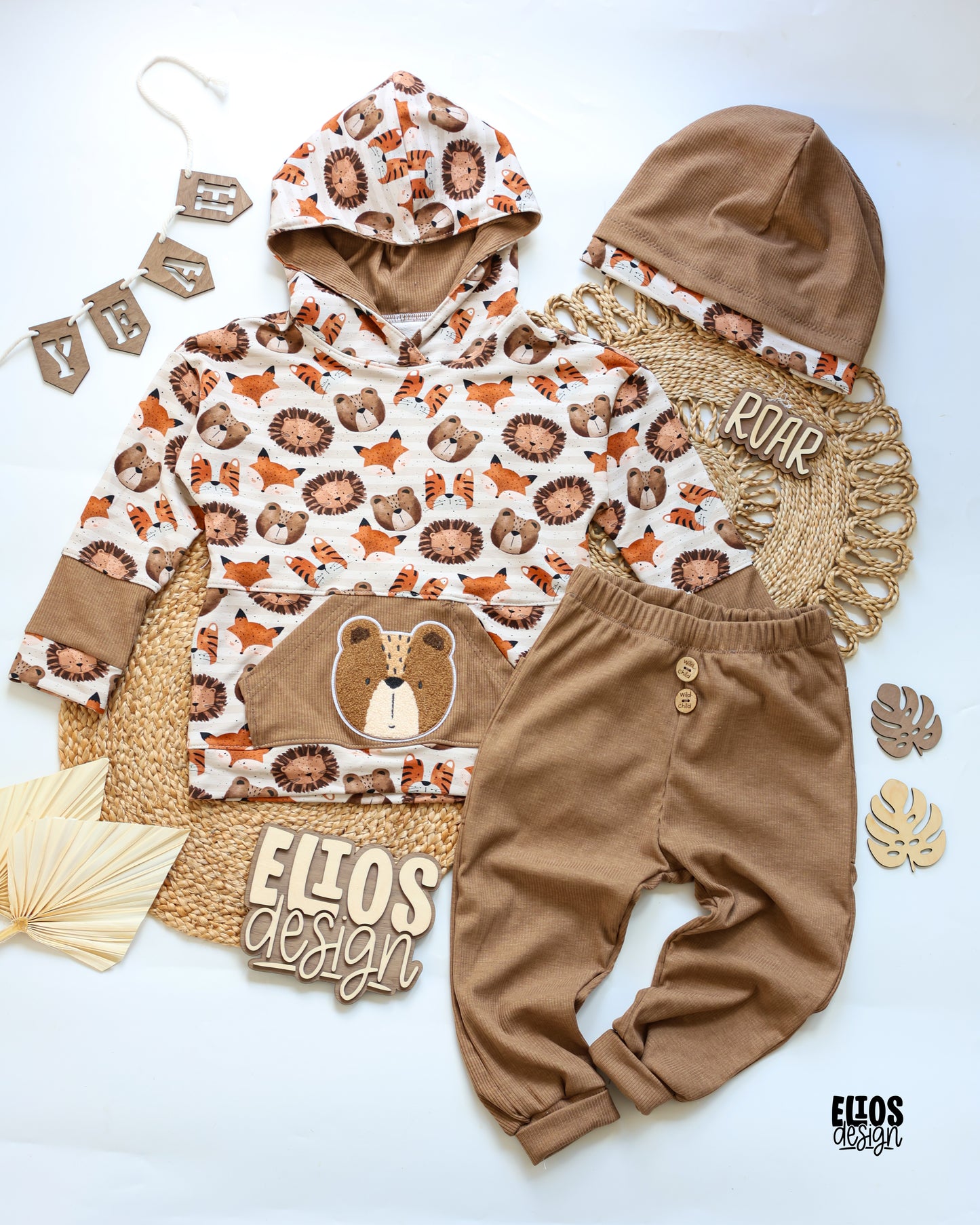 Wild Time Stripes beige - French Terry