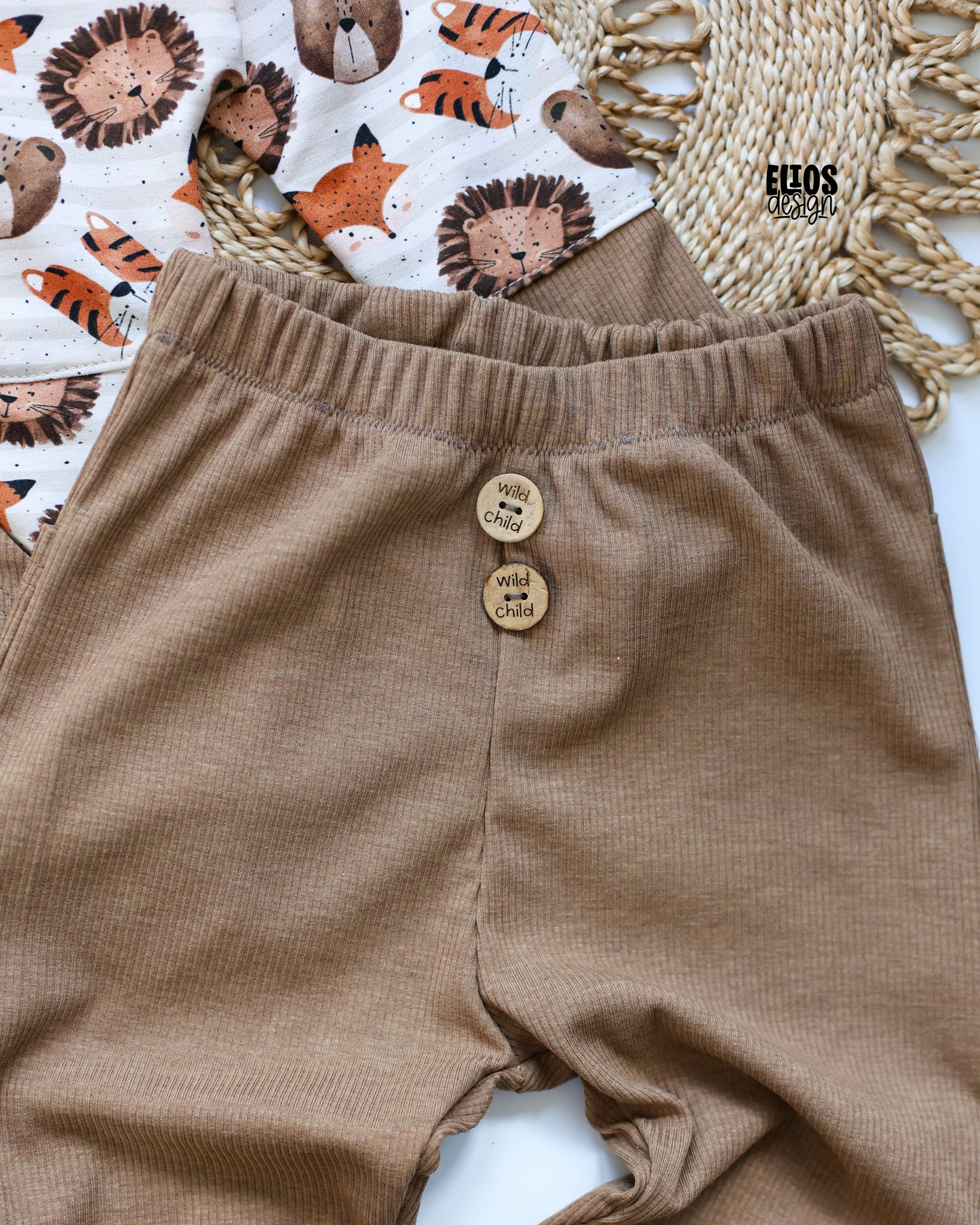 Wild Time Stripes beige - French Terry