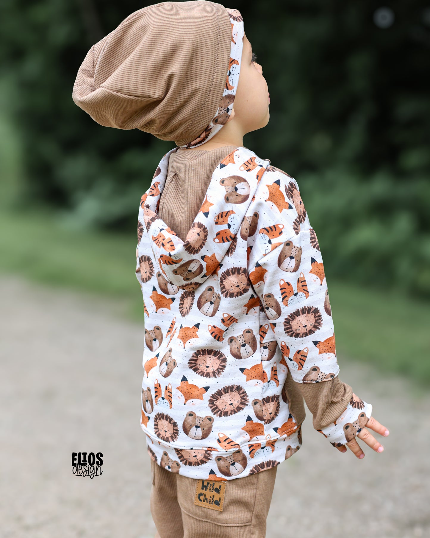 Wild Time Stripes beige - French Terry