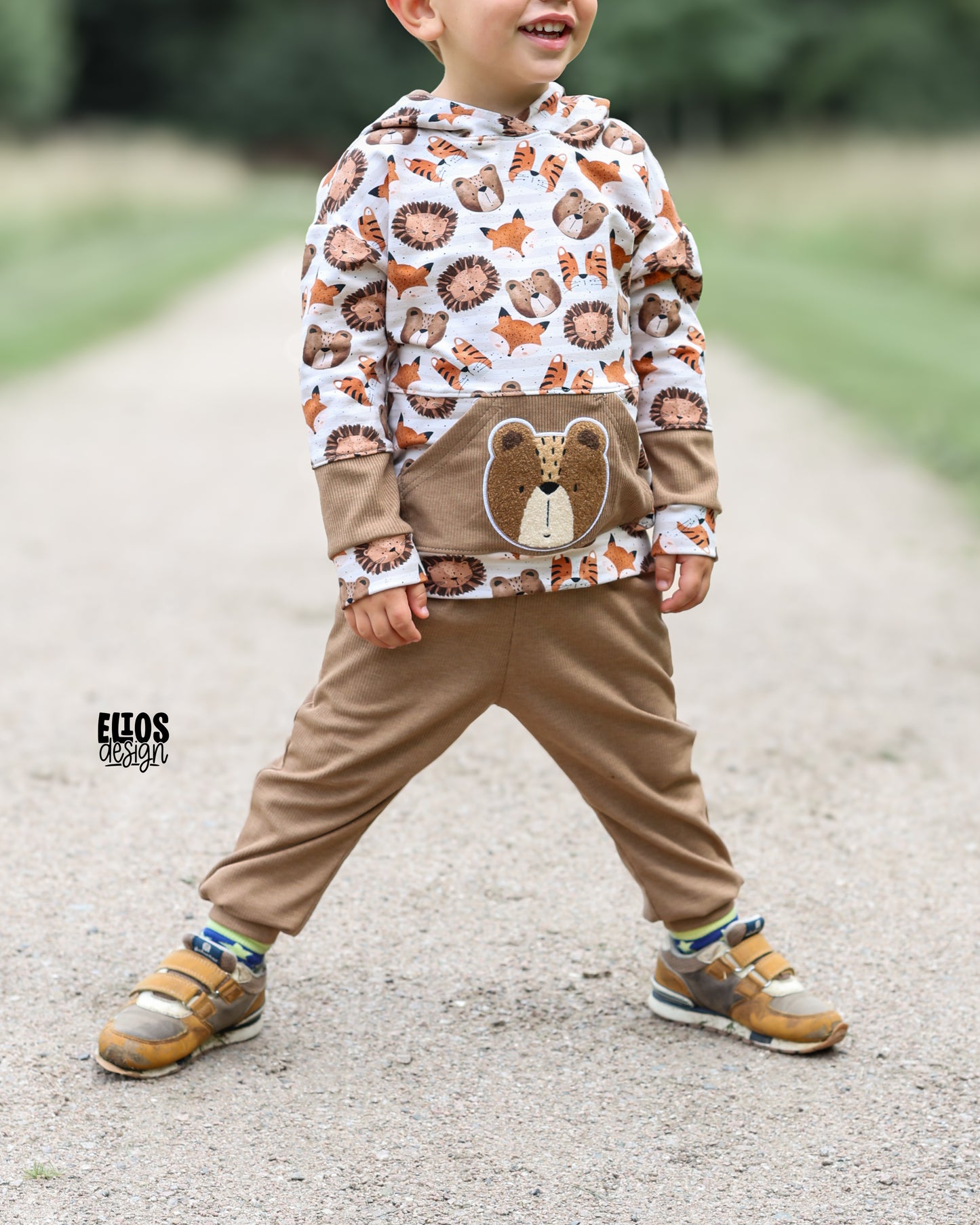 Wild Time Stripes beige - French Terry