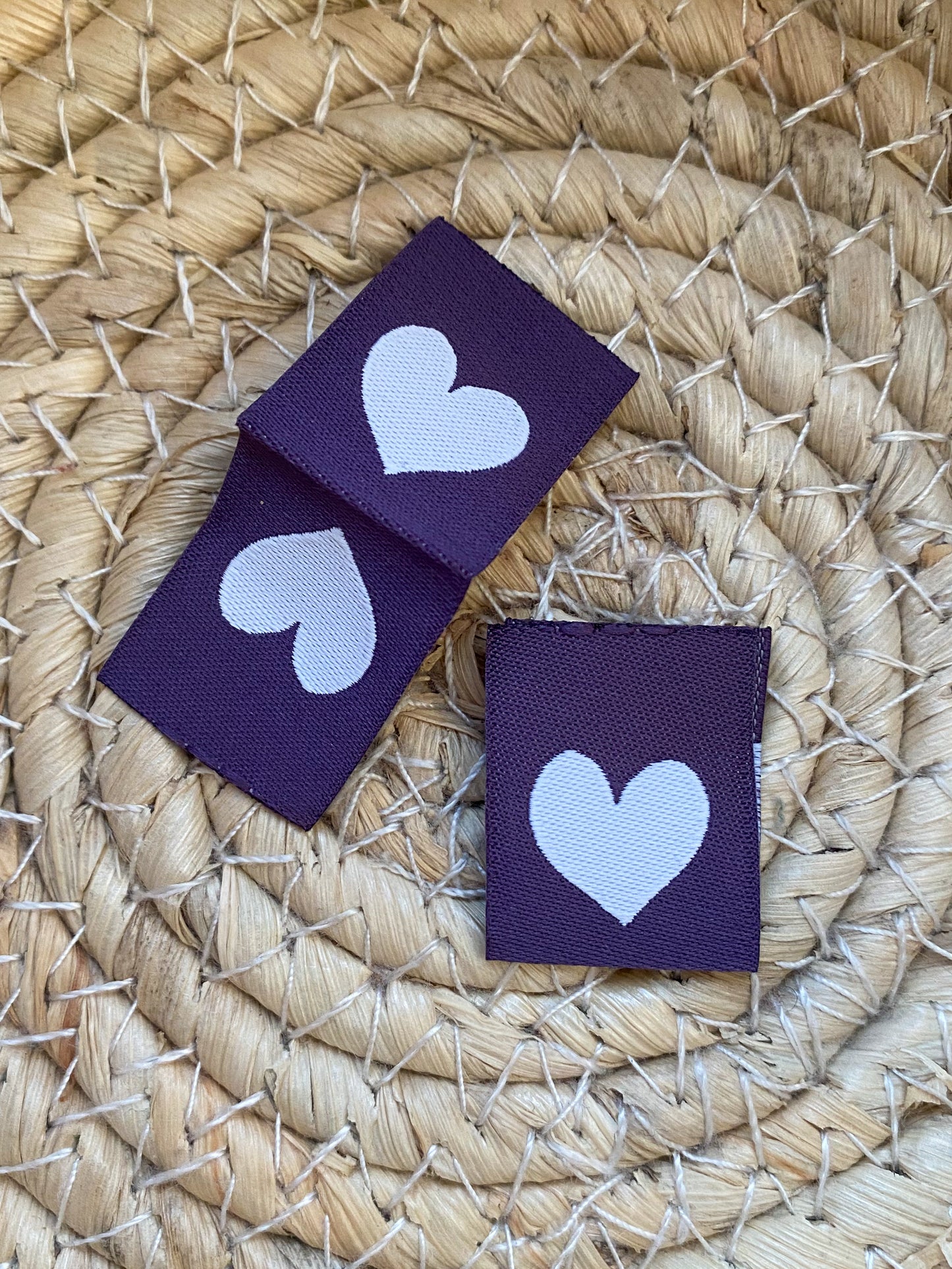 Herz lila - Web Label