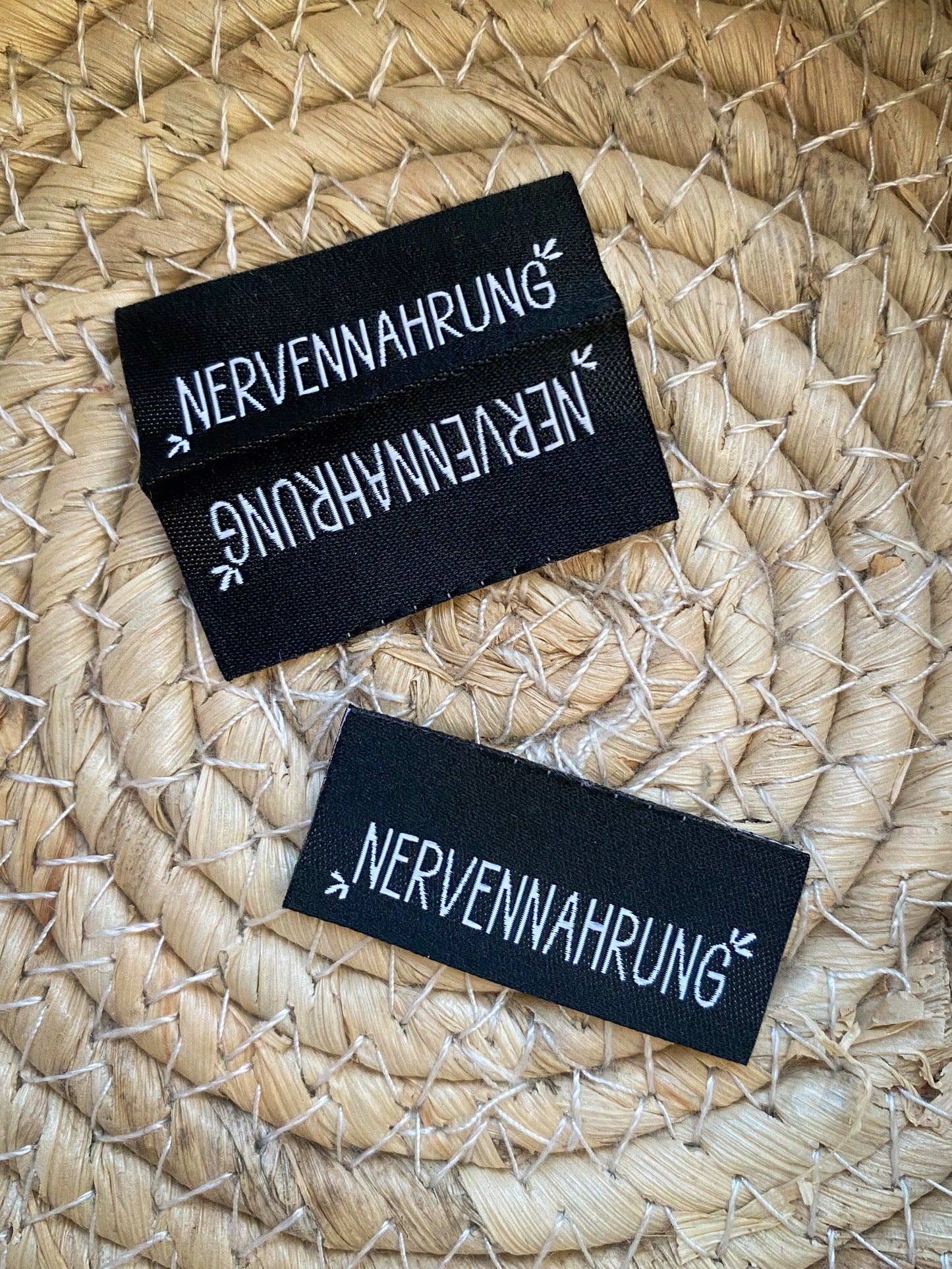 Nervennahrung schwarz - Web Label