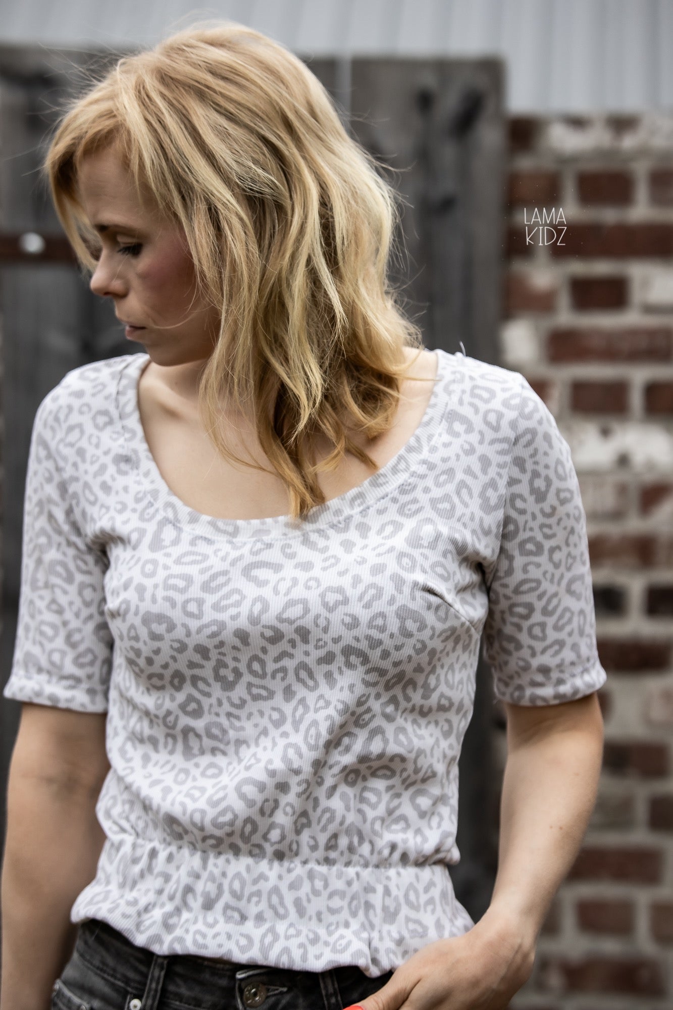 Leo Leoparden Design - Rib Jersey