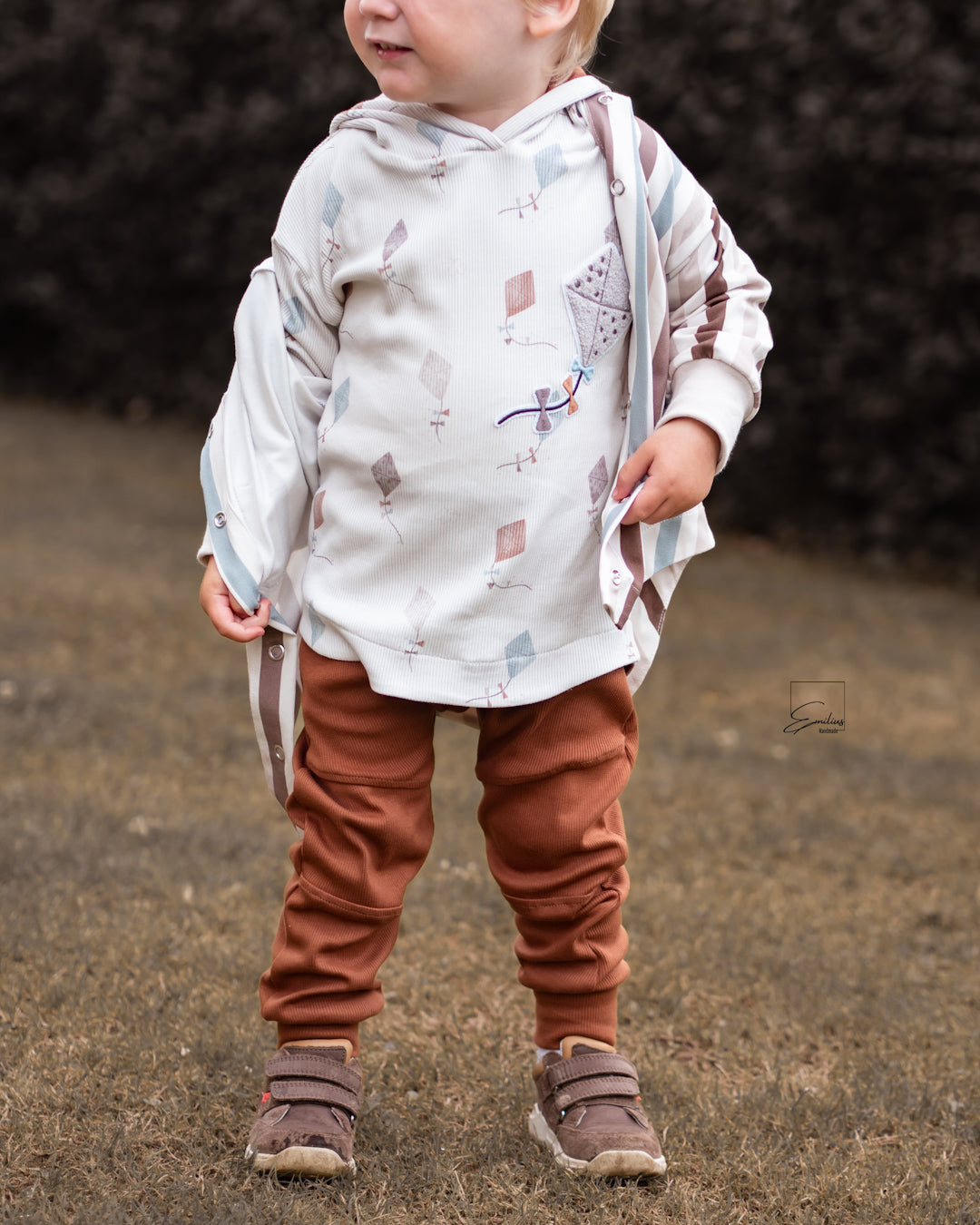 Mini Fly a Kite cream - Rib Jersey