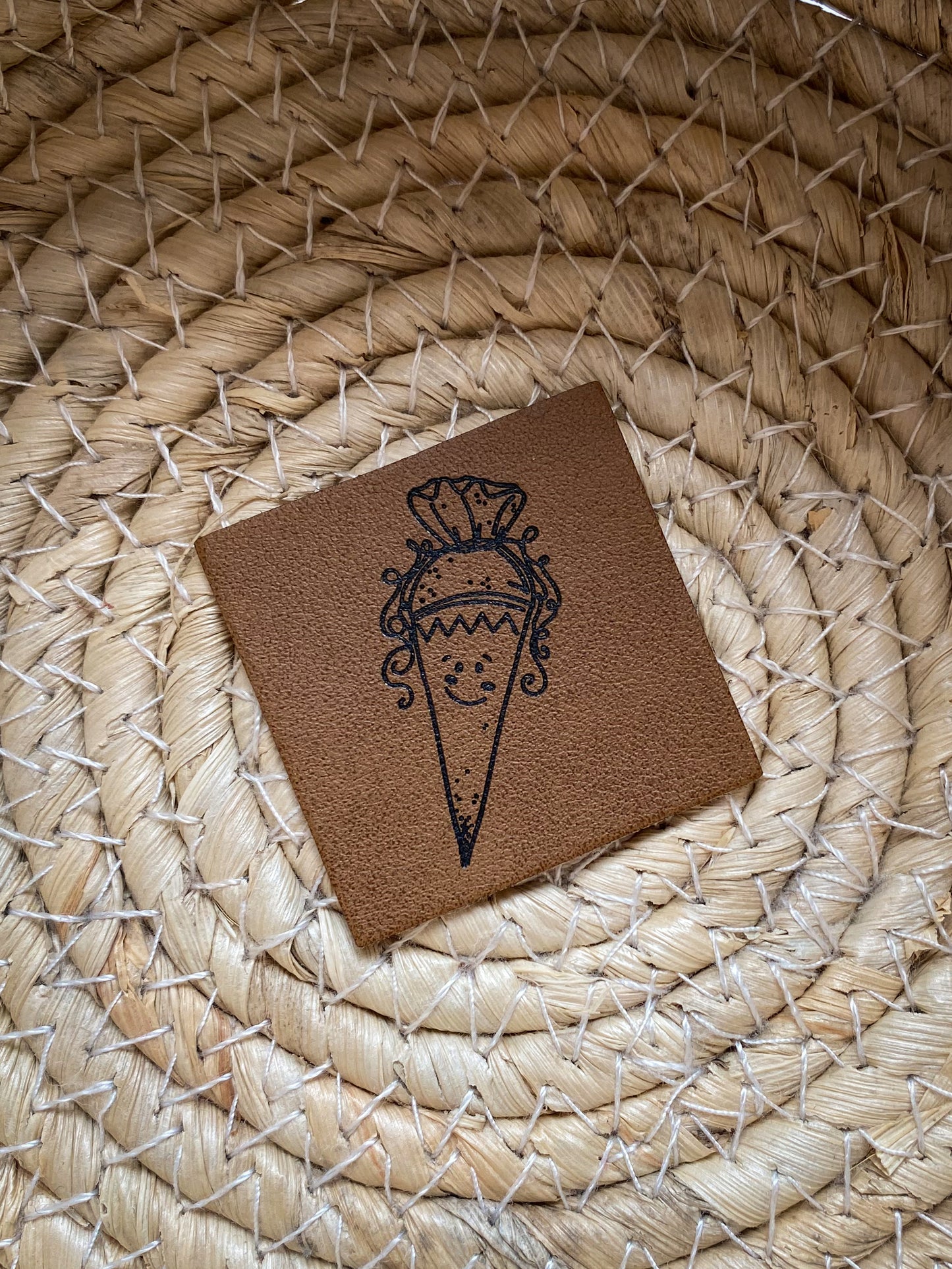 Zuckertüte - Kunstleder Label