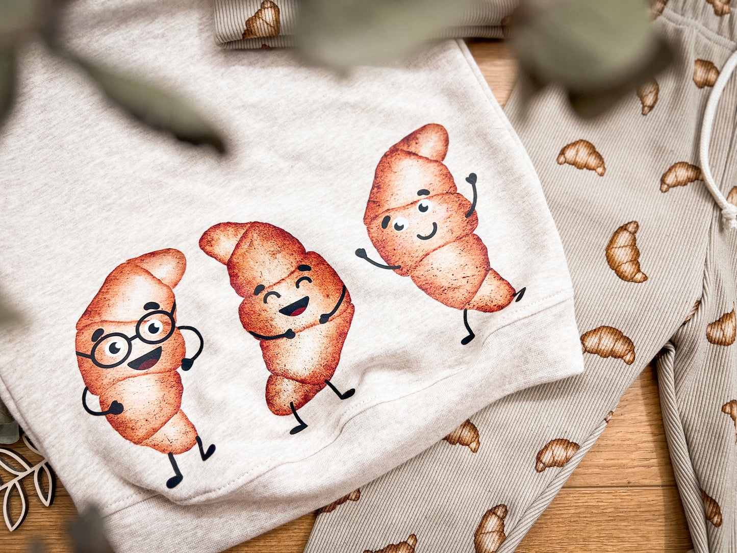 Croissants - Bügelbild groß