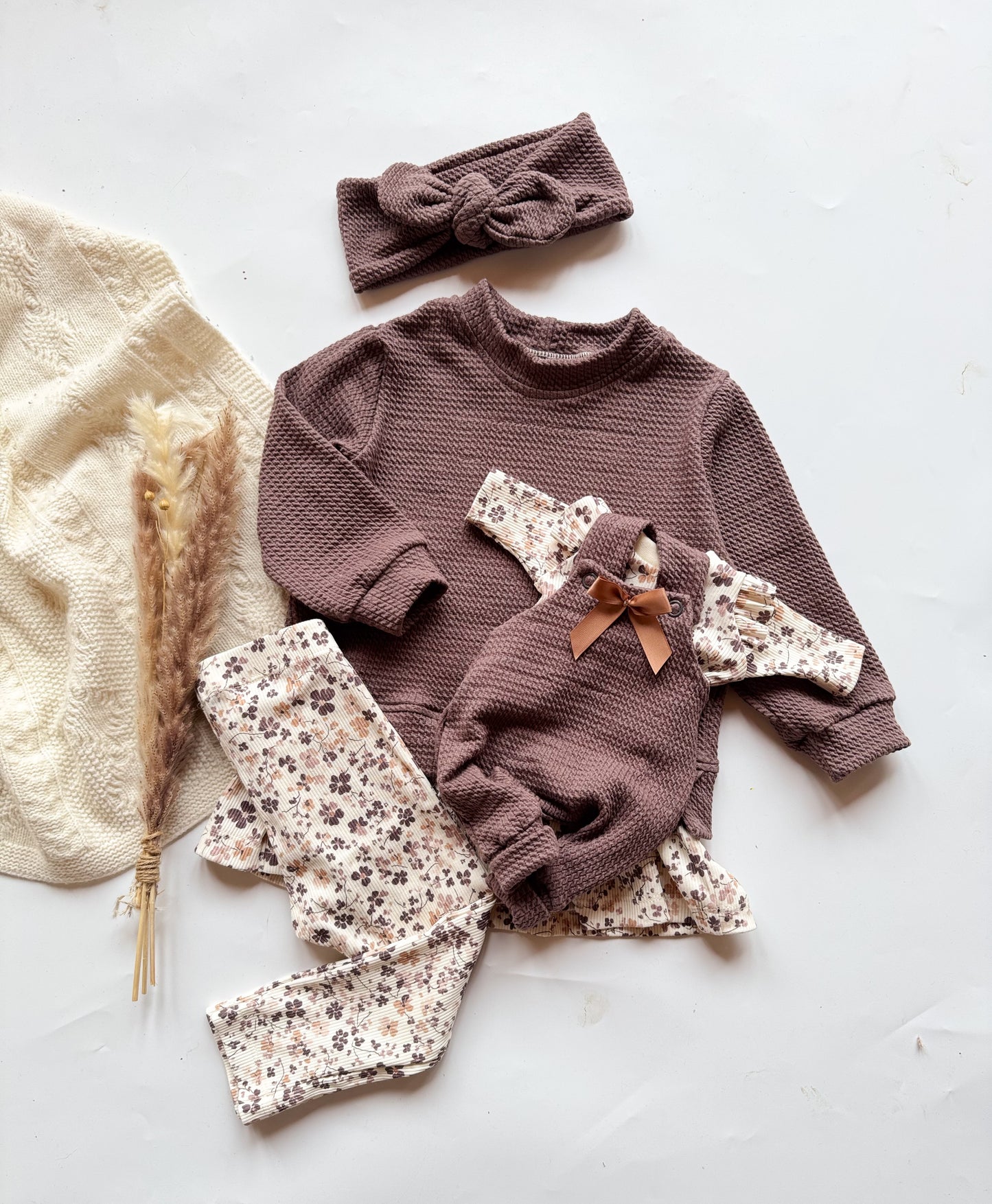 Herbst Blümchen - Rib Jersey