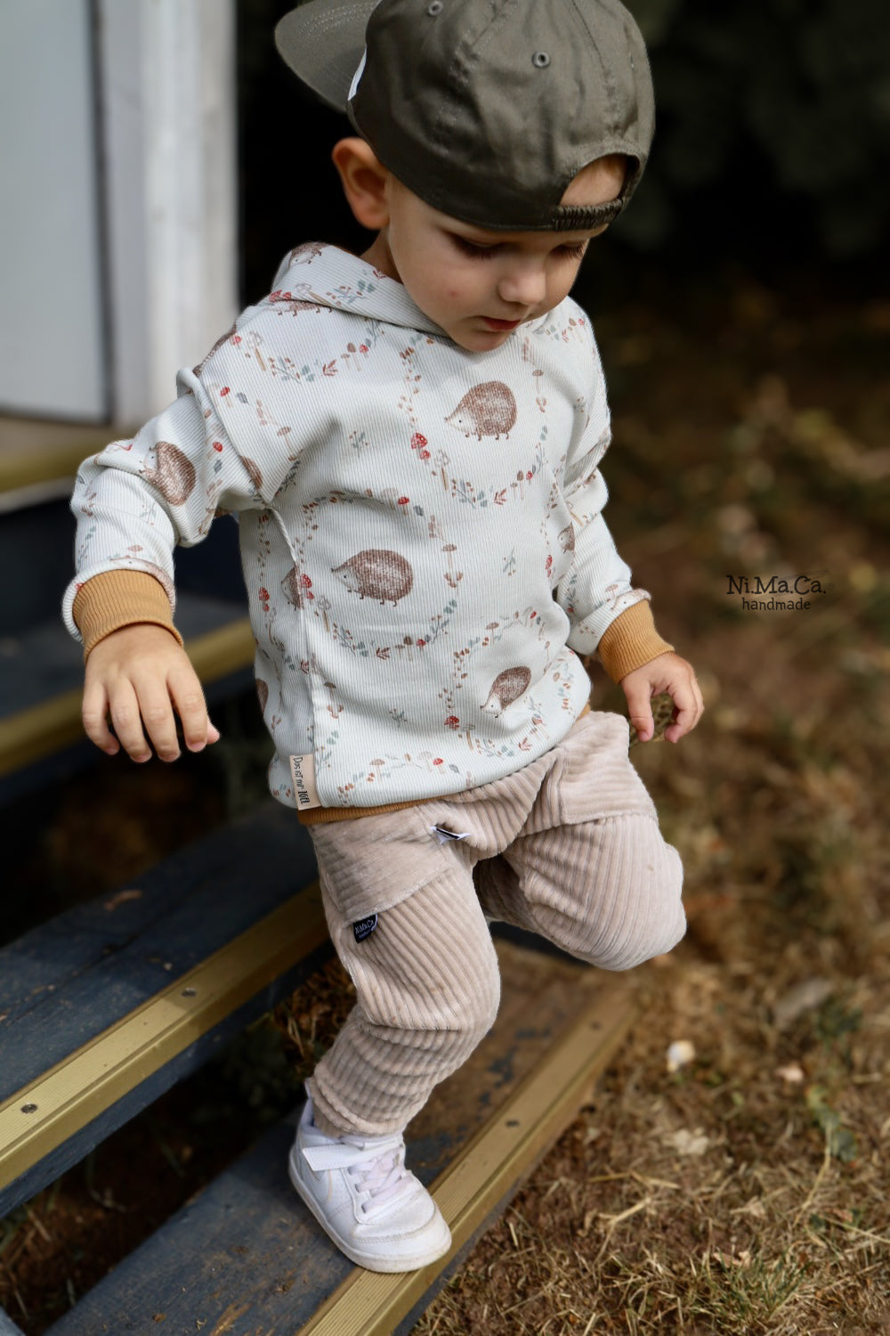 Igelchen im Herbst - Rib Jersey