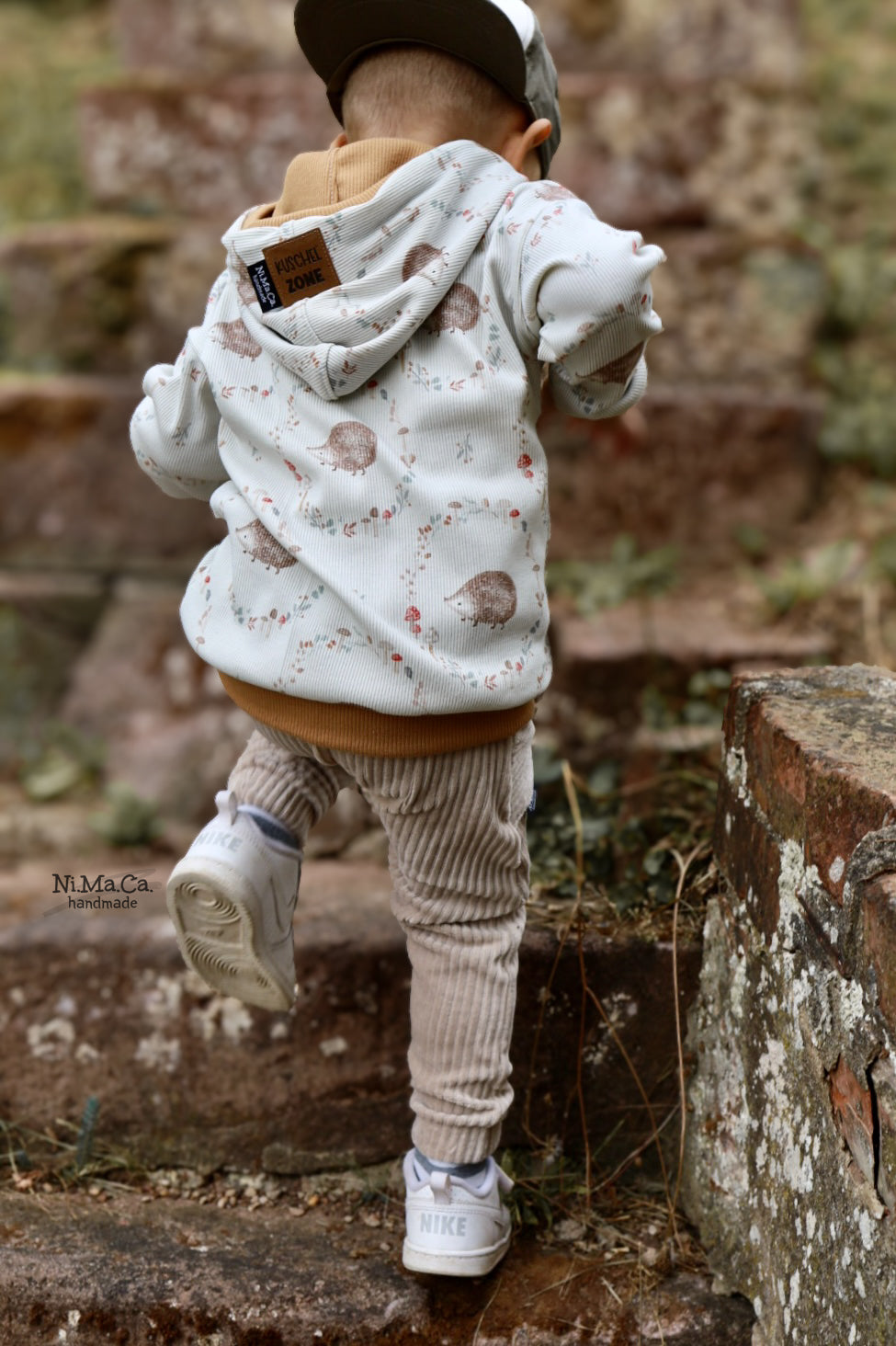 Igelchen im Herbst - Rib Jersey