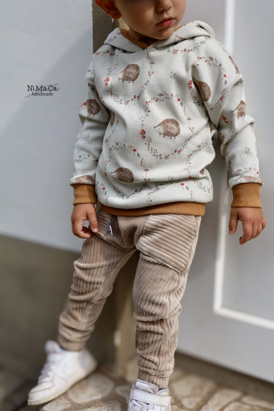 Igelchen im Herbst - Rib Jersey