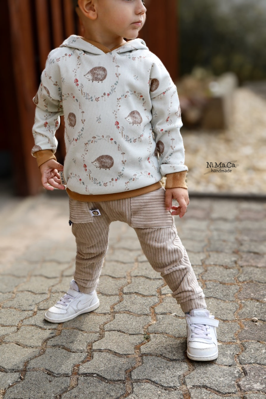 Igelchen im Herbst - Rib Jersey