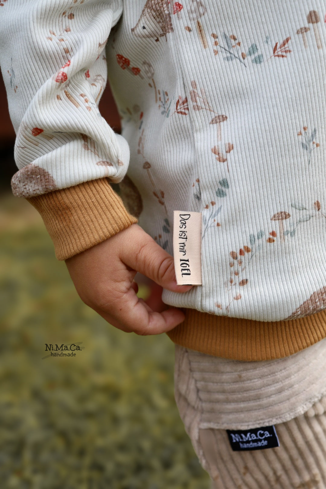 Igelchen im Herbst - Rib Jersey