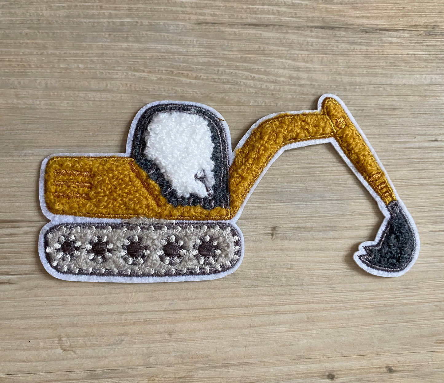 Großer Bagger - Chenille Patch