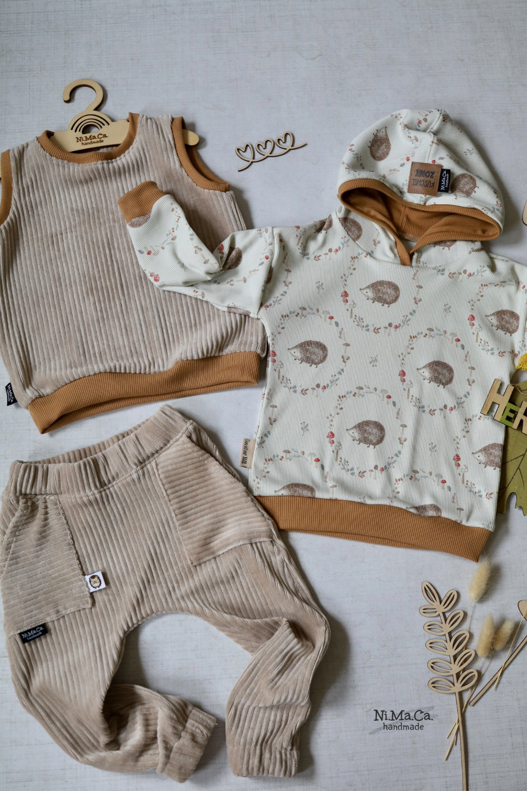 Igelchen im Herbst - Rib Jersey