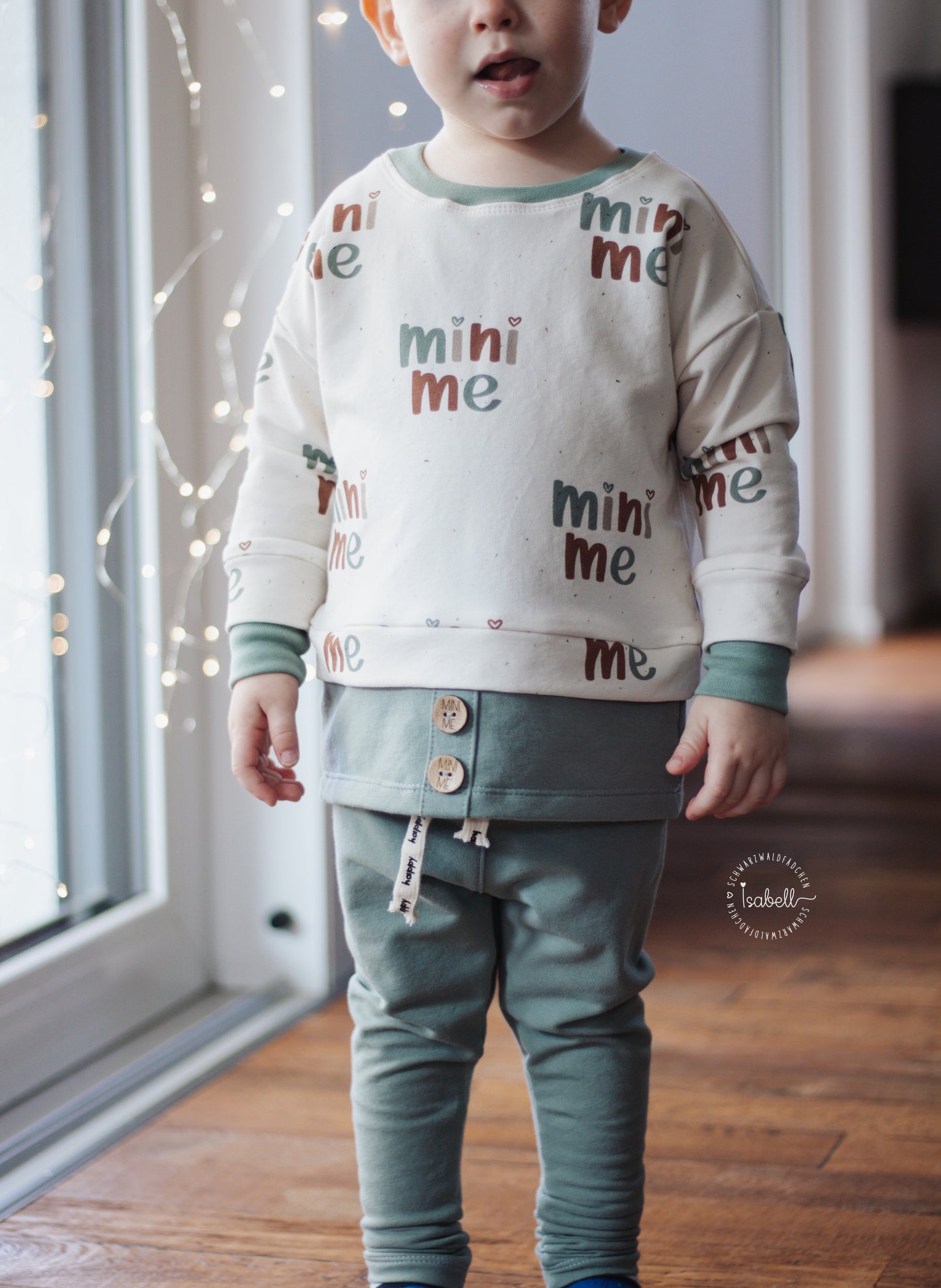 Mini Me dusty green - French Terry