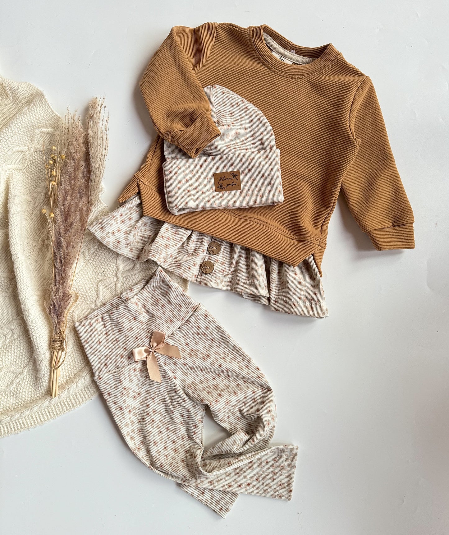 Streublümchen creme - Rib Jersey
