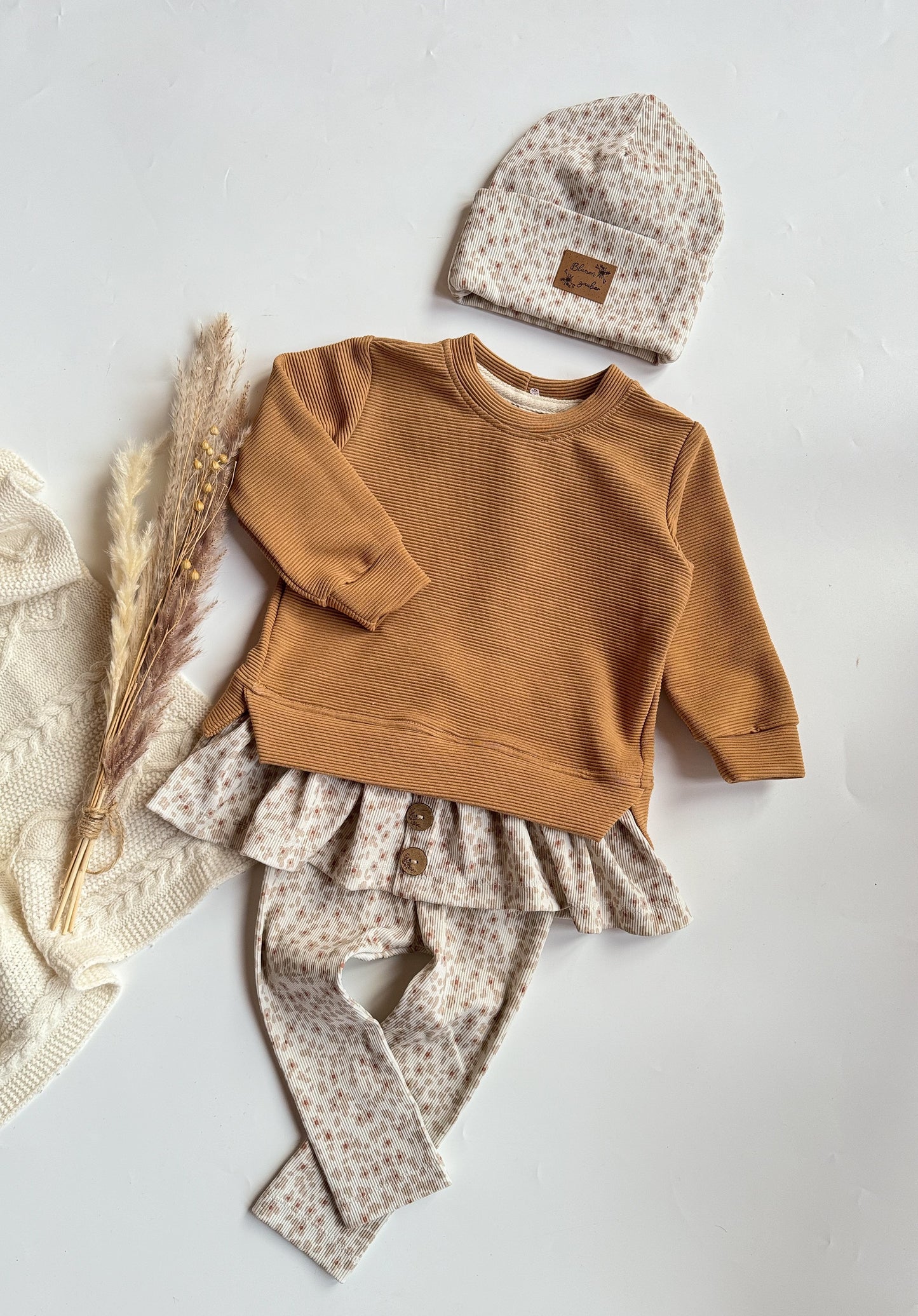 Streublümchen creme - Rib Jersey