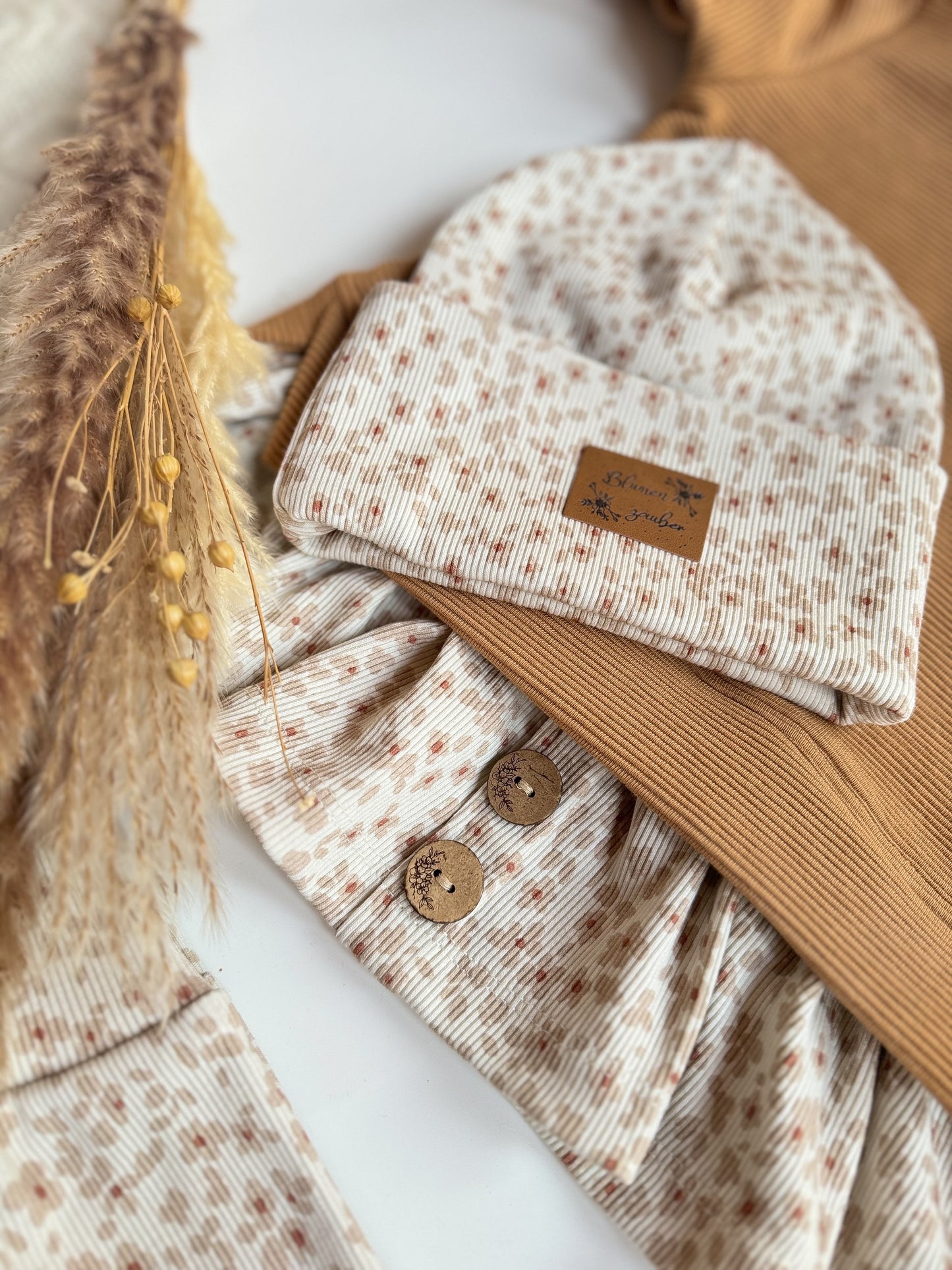 Streublümchen creme - Rib Jersey