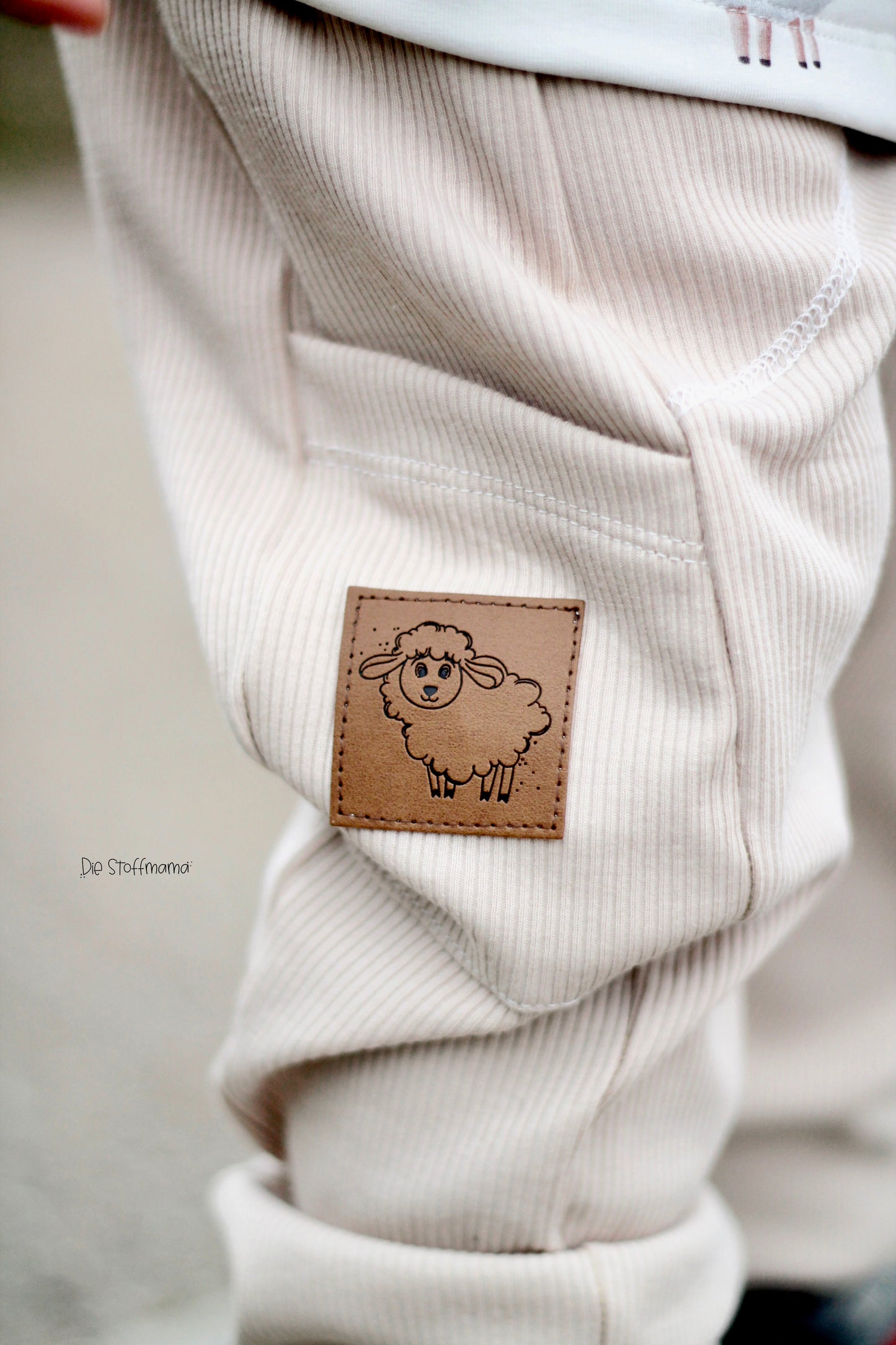 Schaf - Kunstleder Label