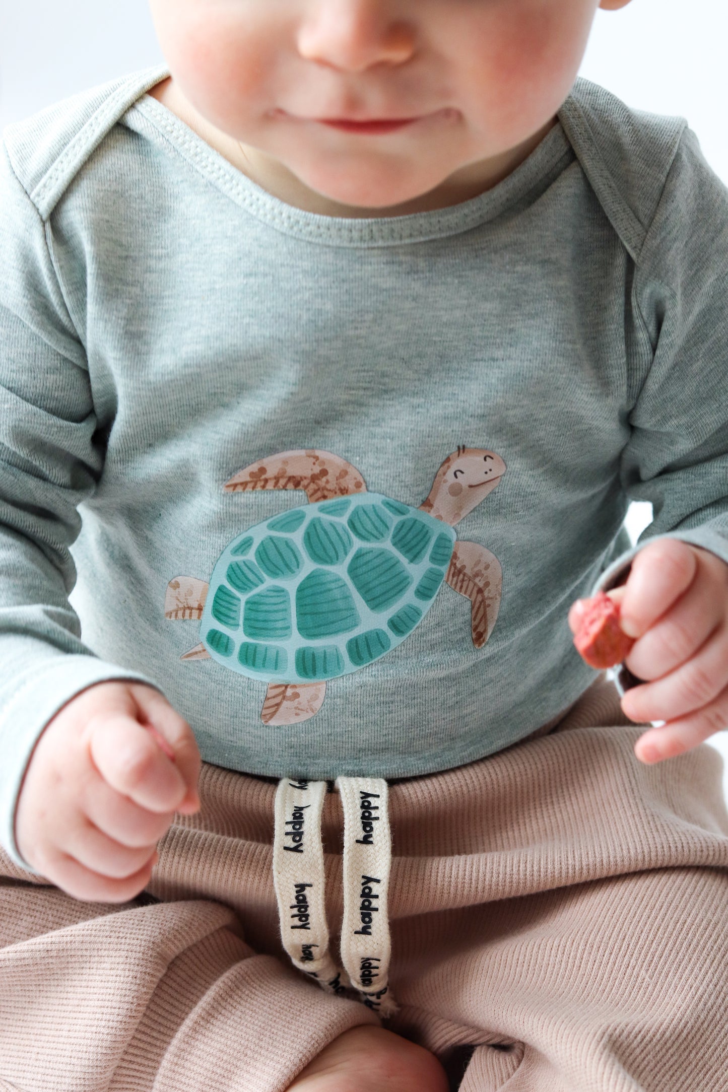Schildkröte türkis Bügelbild klein
