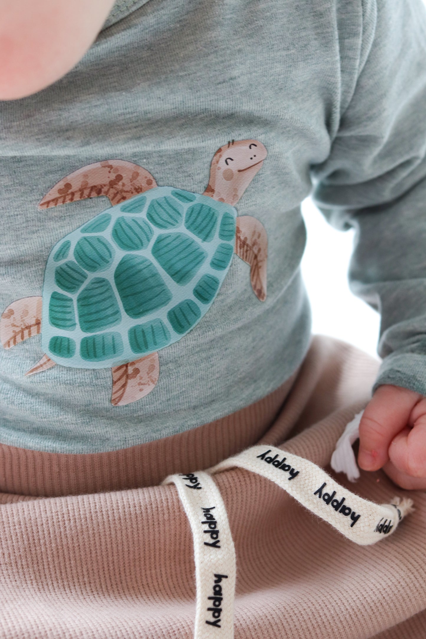 Schildkröte türkis Bügelbild klein