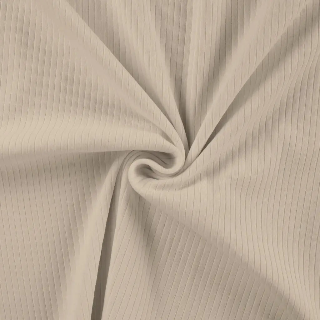 Breit Rib Jersey sand