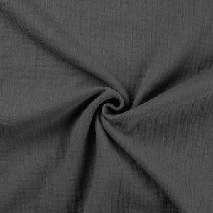 Musselin dunkelgrau