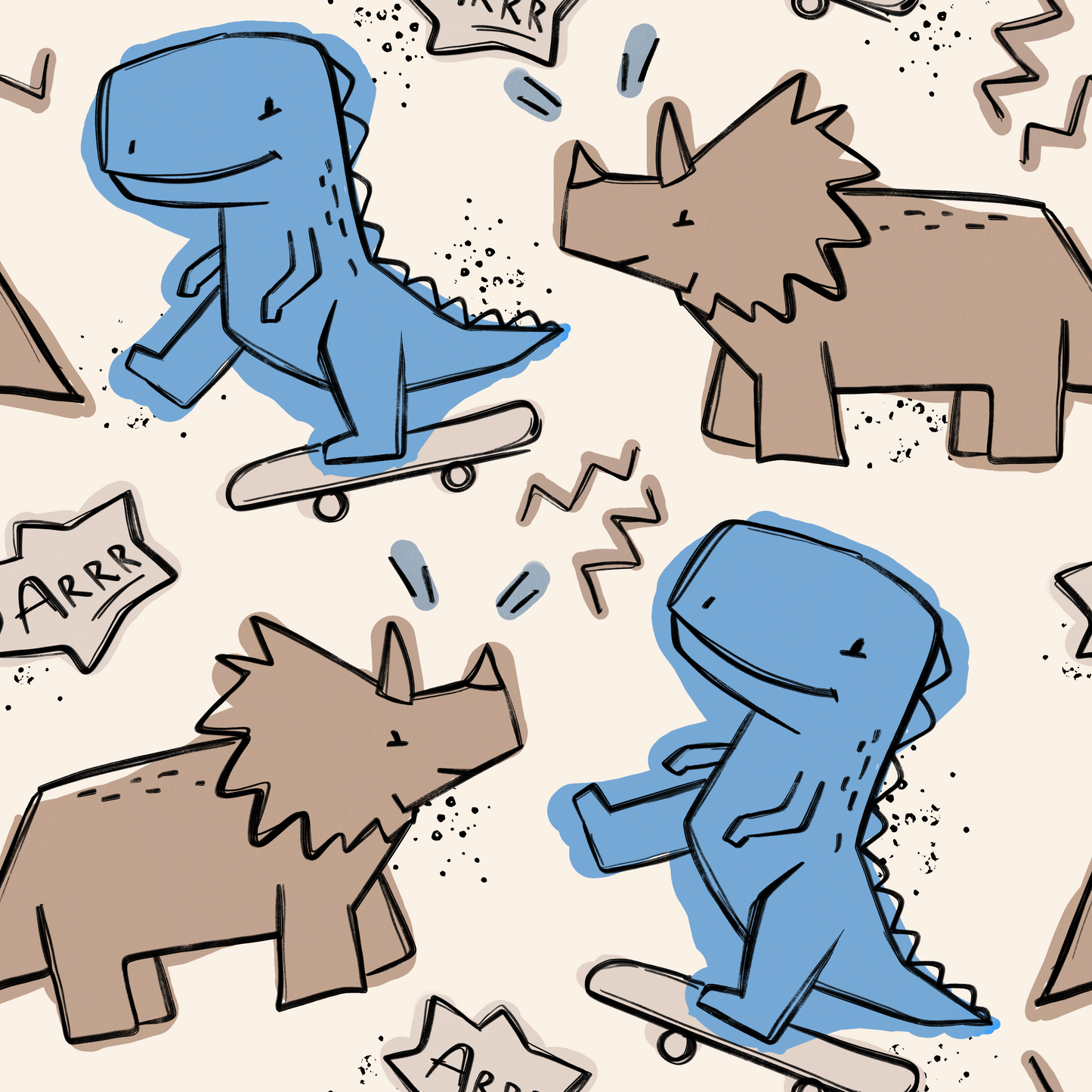 Cool Dinos - Sweat (brushed French Terry)