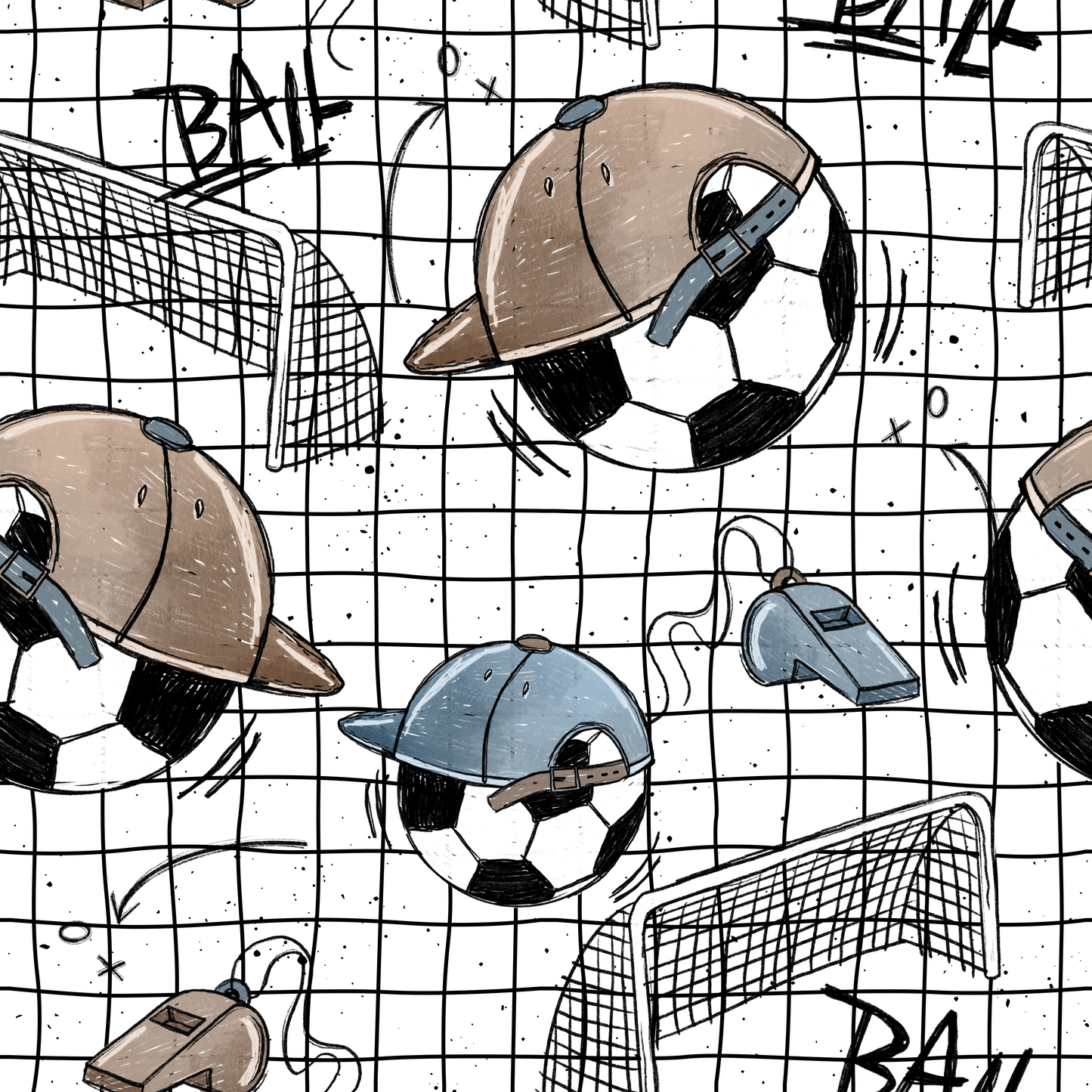 Fußball Scratch - French Terry Eigenproduktion