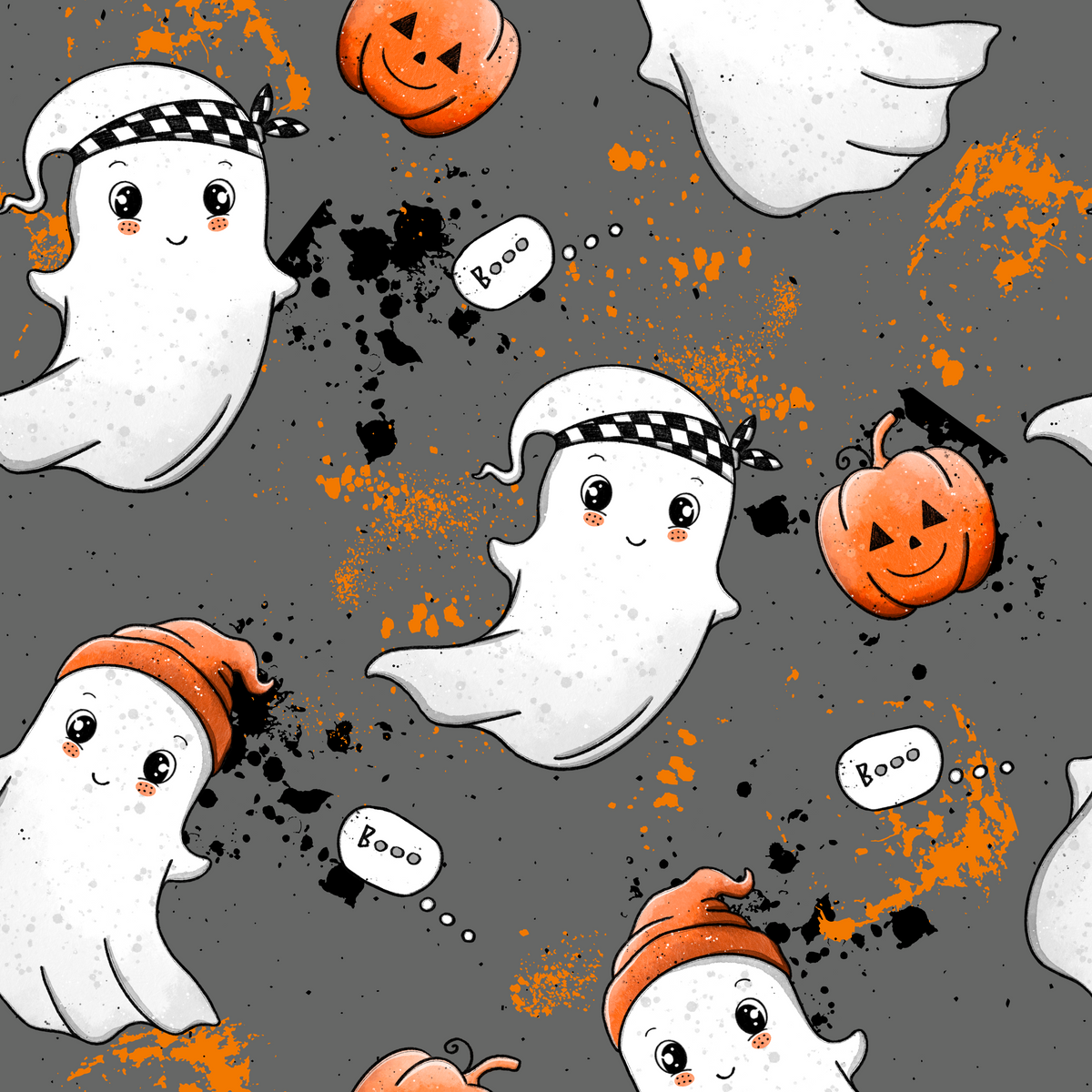 Spooky fun - Halloween - Geist Boo - French Terry