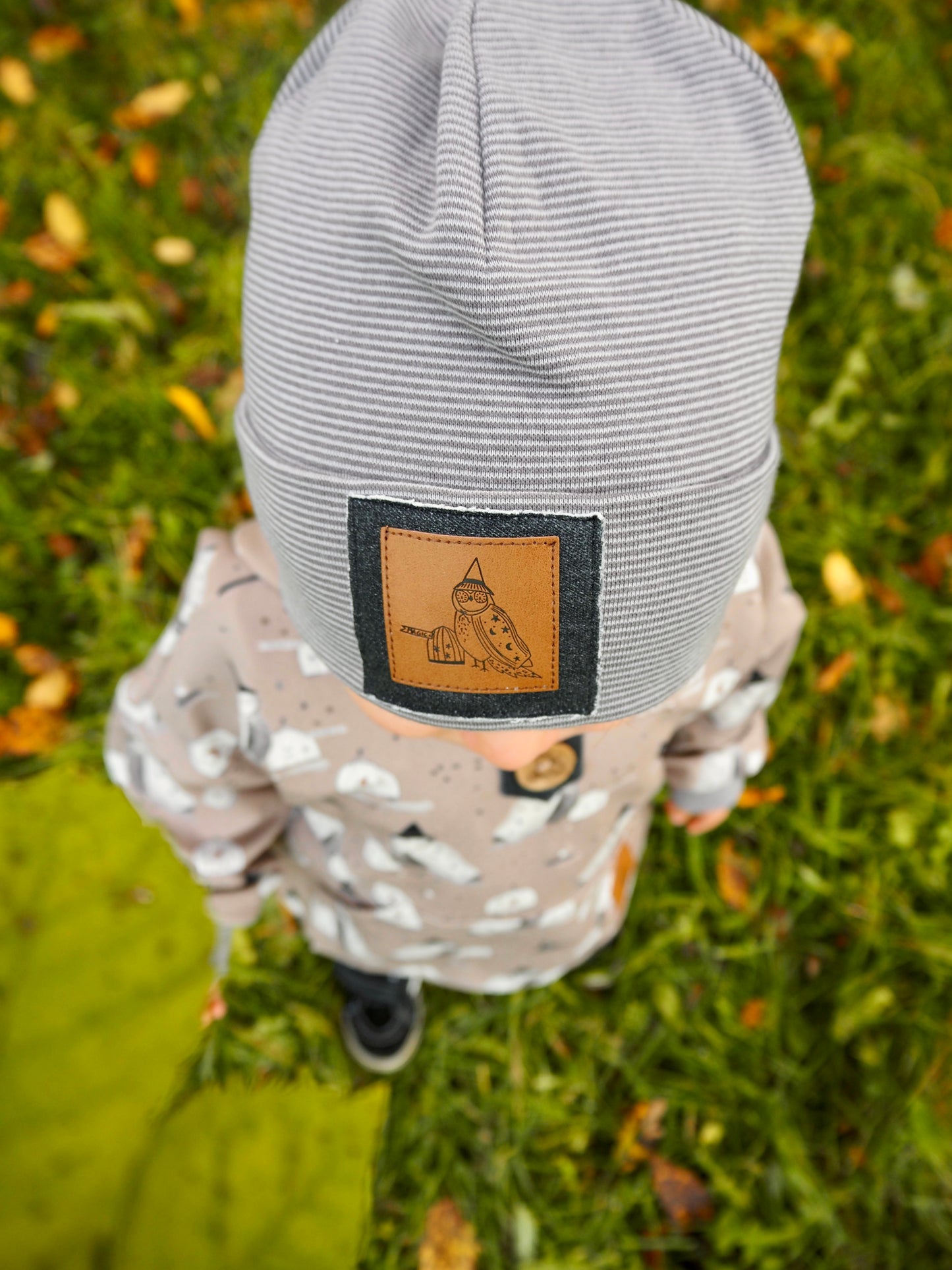 Zaubereule - Kunstleder Label