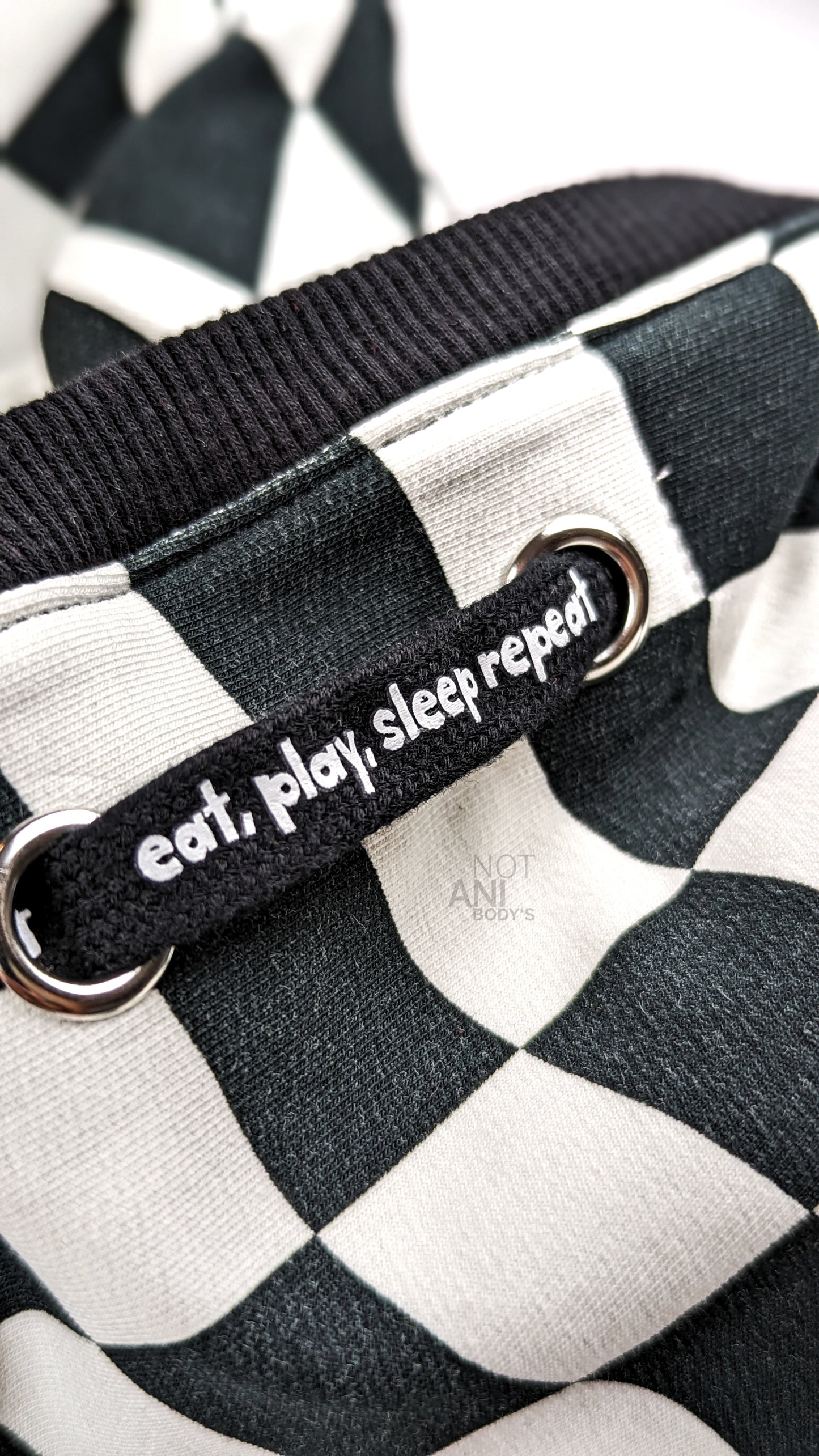Denim Schachbrett black/white - FT
