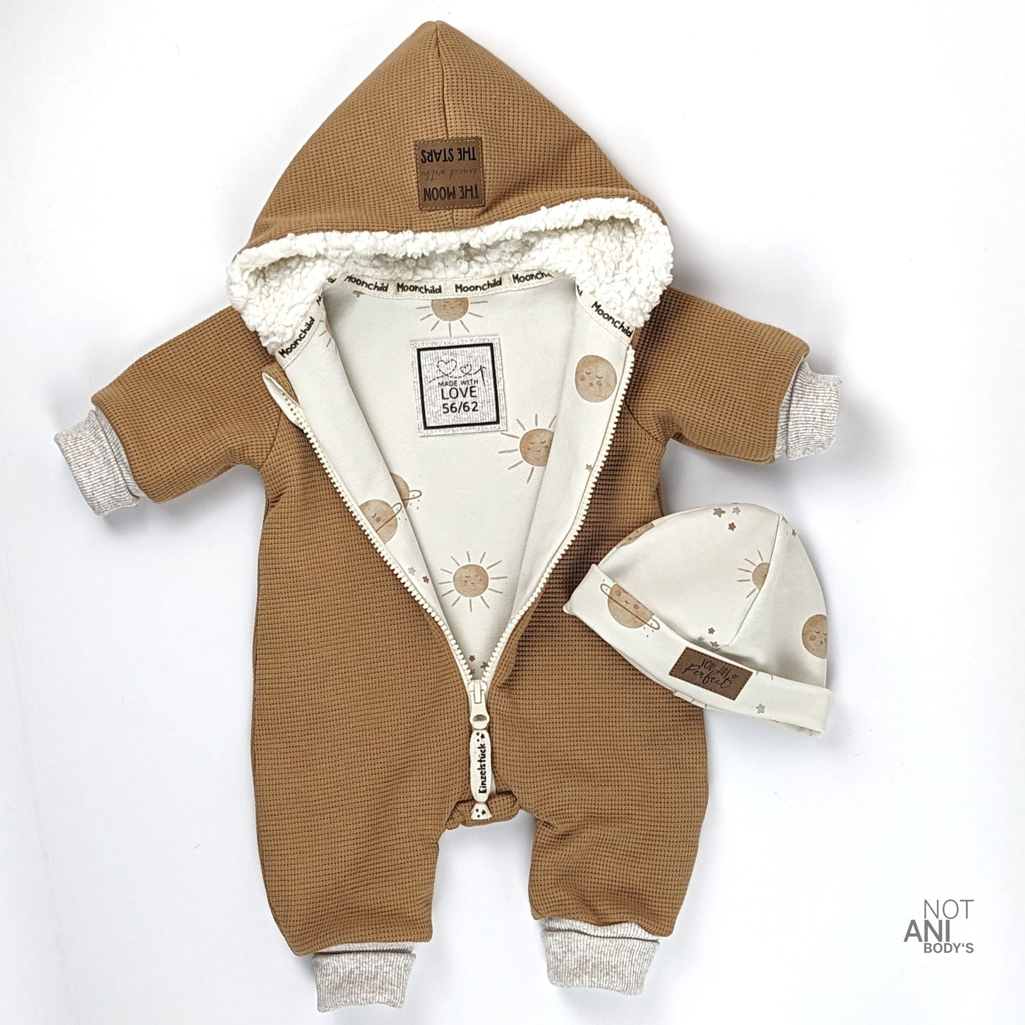 Waffelstrick Jersey camel