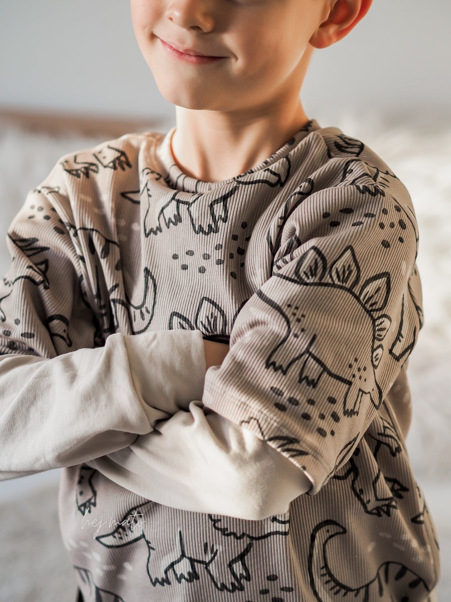 Dino Treff taupe - Rib Jersey